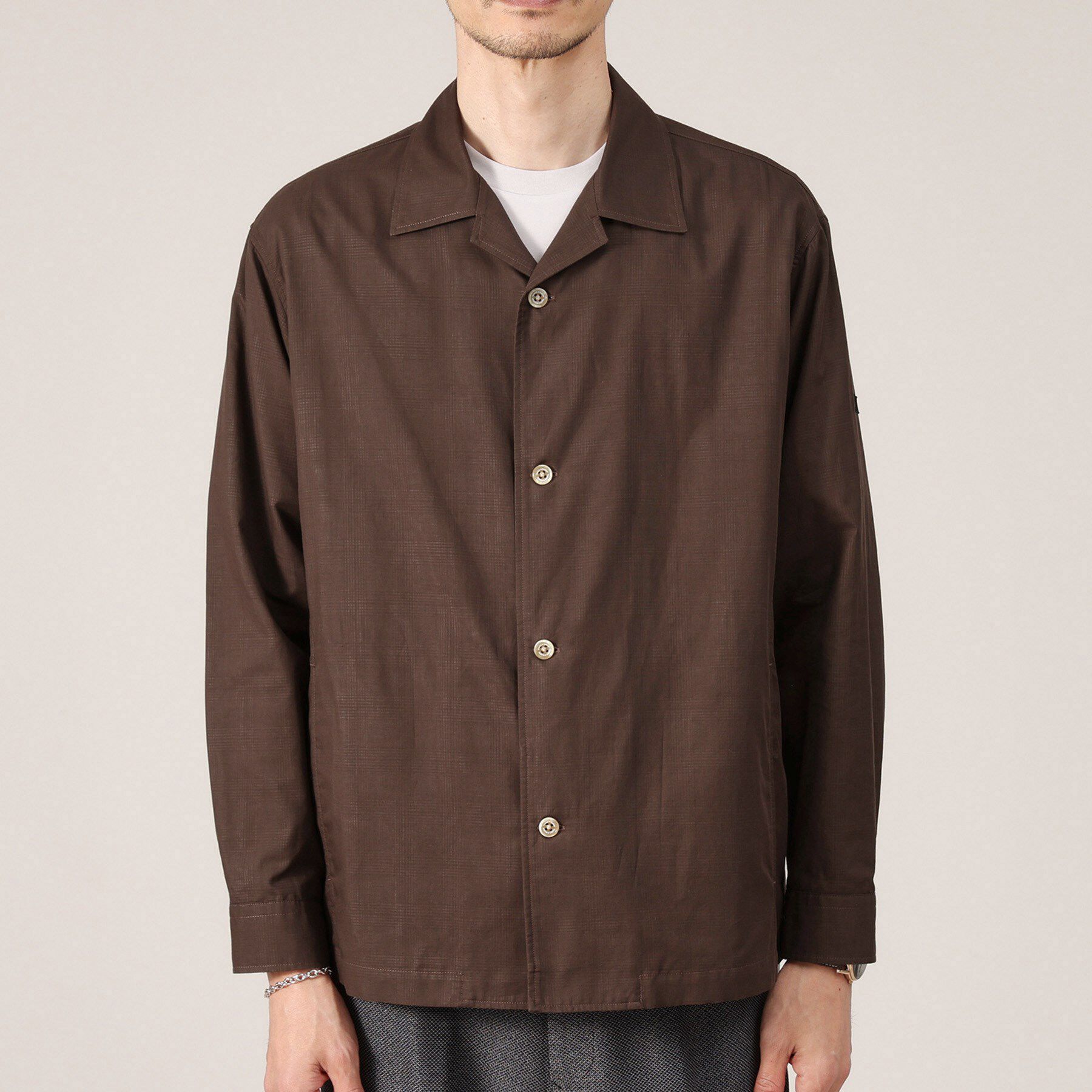 TAKEO KIKUCHI「【羽織】ダブルフェイス シャツ 羽織り」|シャツ・ブラウス|