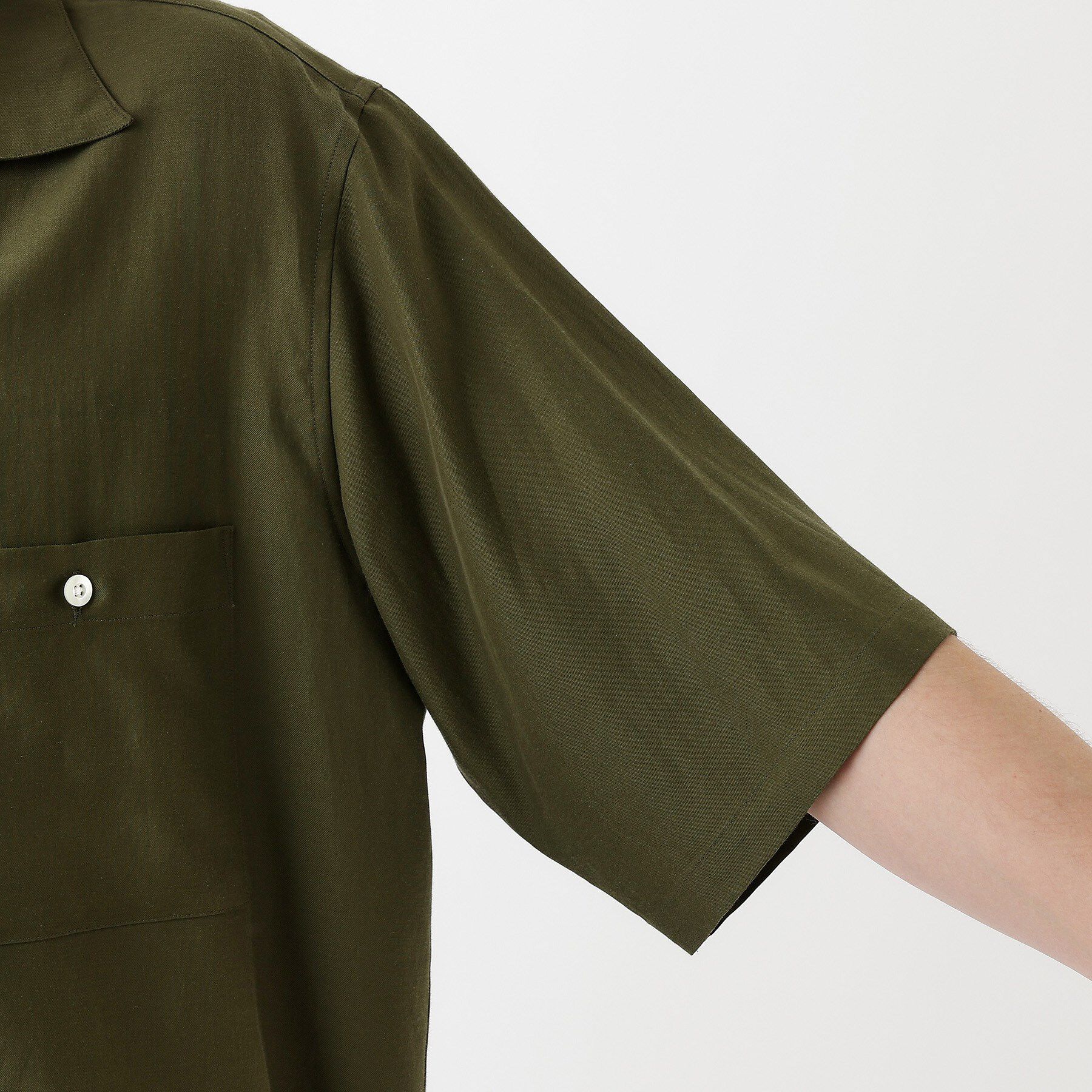 TAKEO KIKUCHI「【THE FLAGSHIP】変形オープンカラー 半袖シャツ」|シャツ・ブラウス|