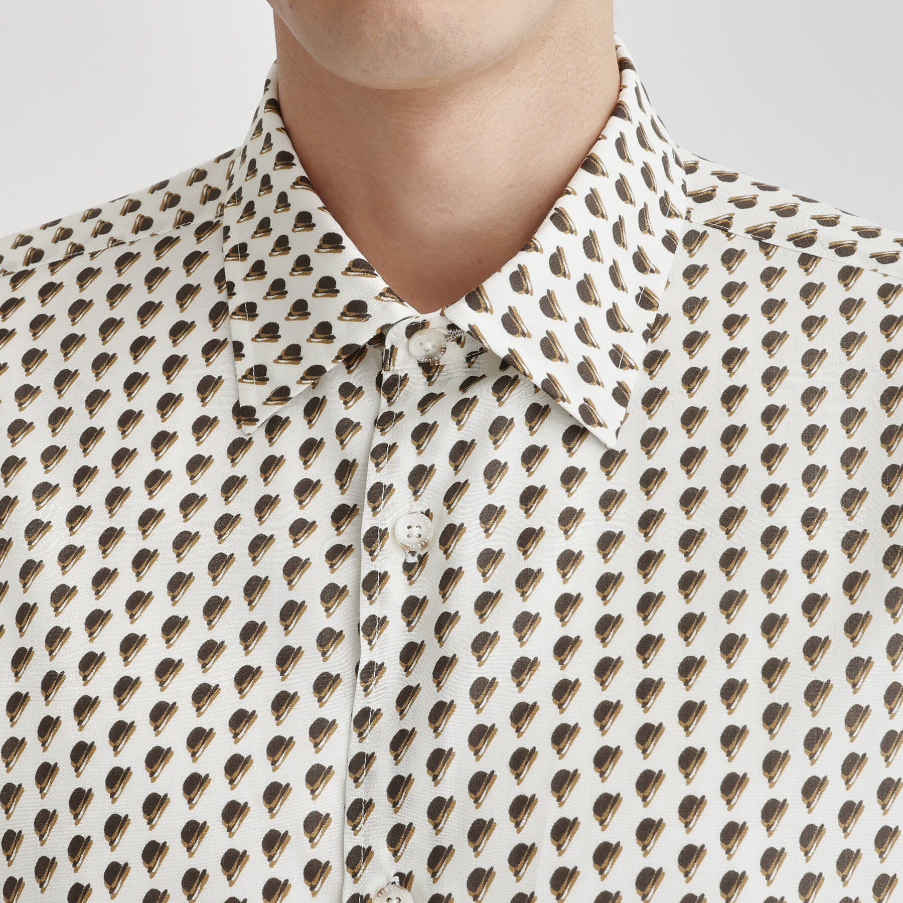 TAKEO KIKUCHI「ボーラーハット柄 長袖シャツ」|シャツ・ブラウス|