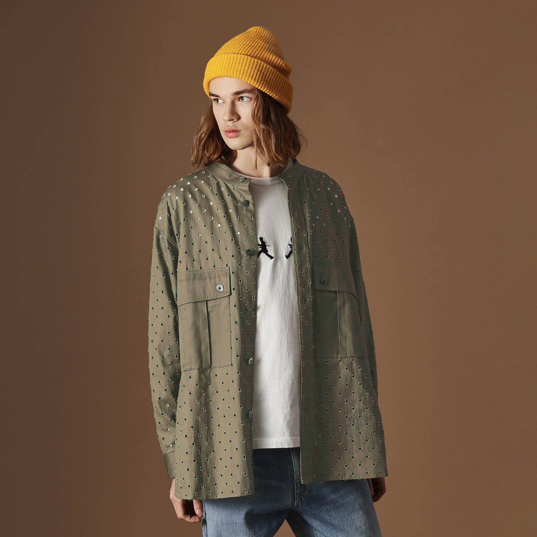 40CARATS&525「ツイルオパールオーバーシャツ」|シャツ・ブラウス|