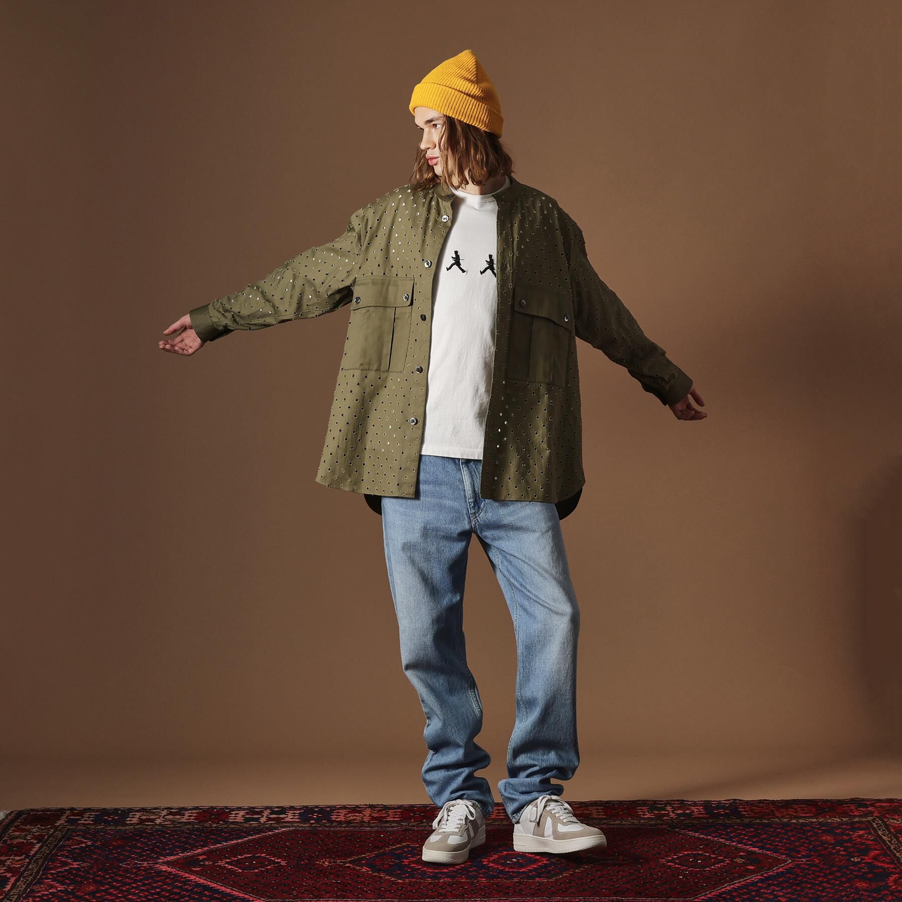 40CARATS&525「ツイルオパールオーバーシャツ」|シャツ・ブラウス|