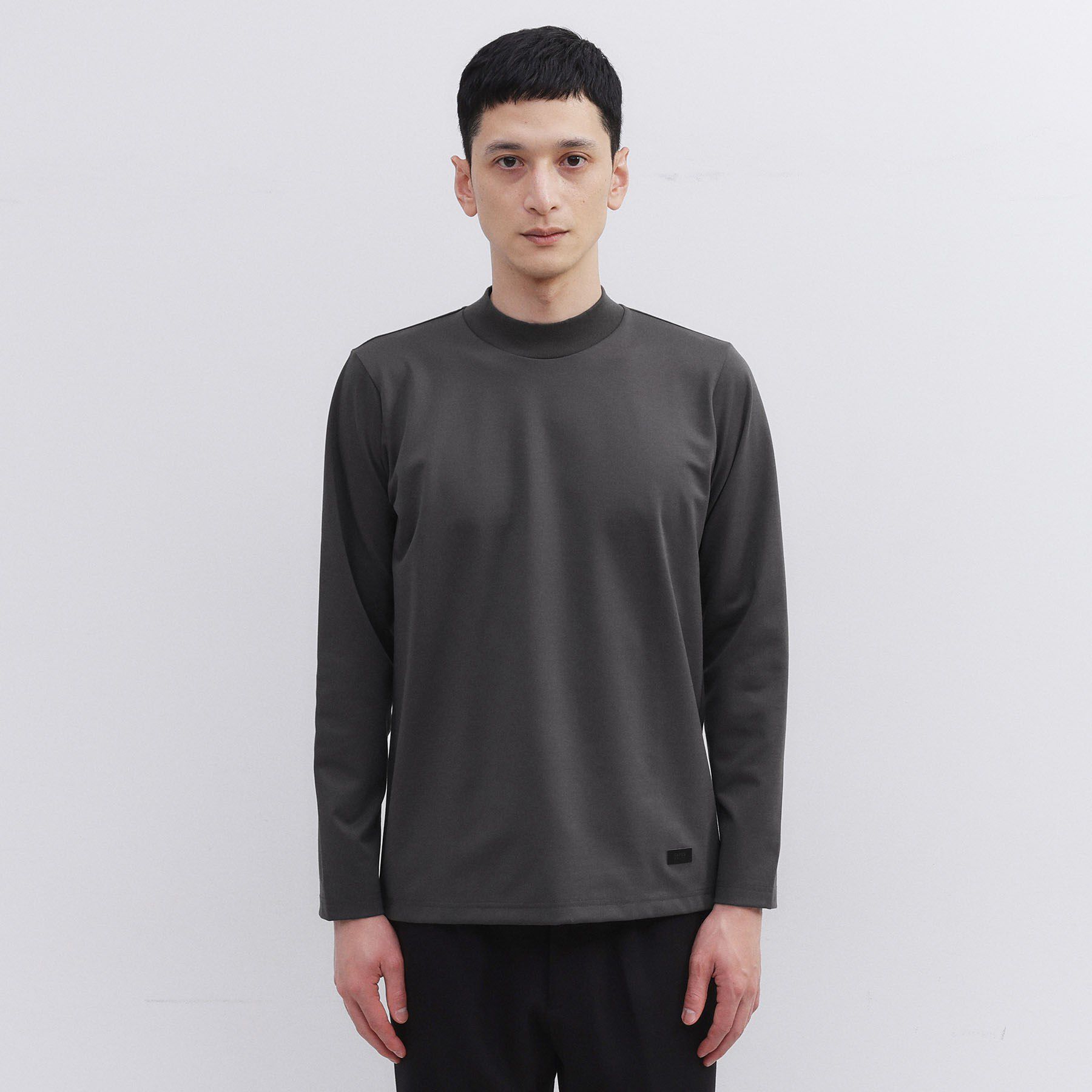 TAKEO KIKUCHI「ハイゲージ モクロディ モックネック」|Tシャツ・カットソー|チャコールグレー(0