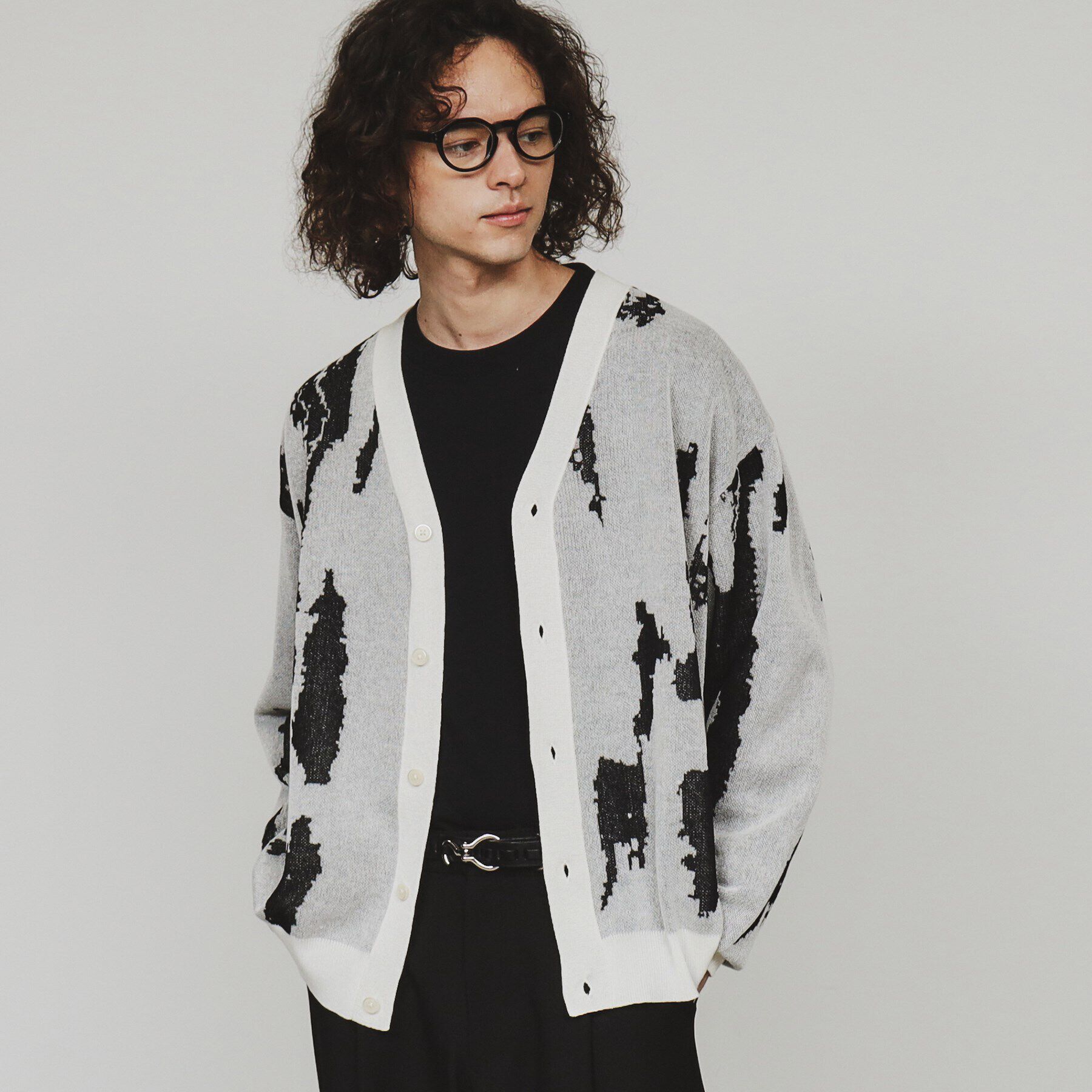 tk.TAKEO KIKUCHI「アブストラクトシアーカーディガン」|カーディガン|