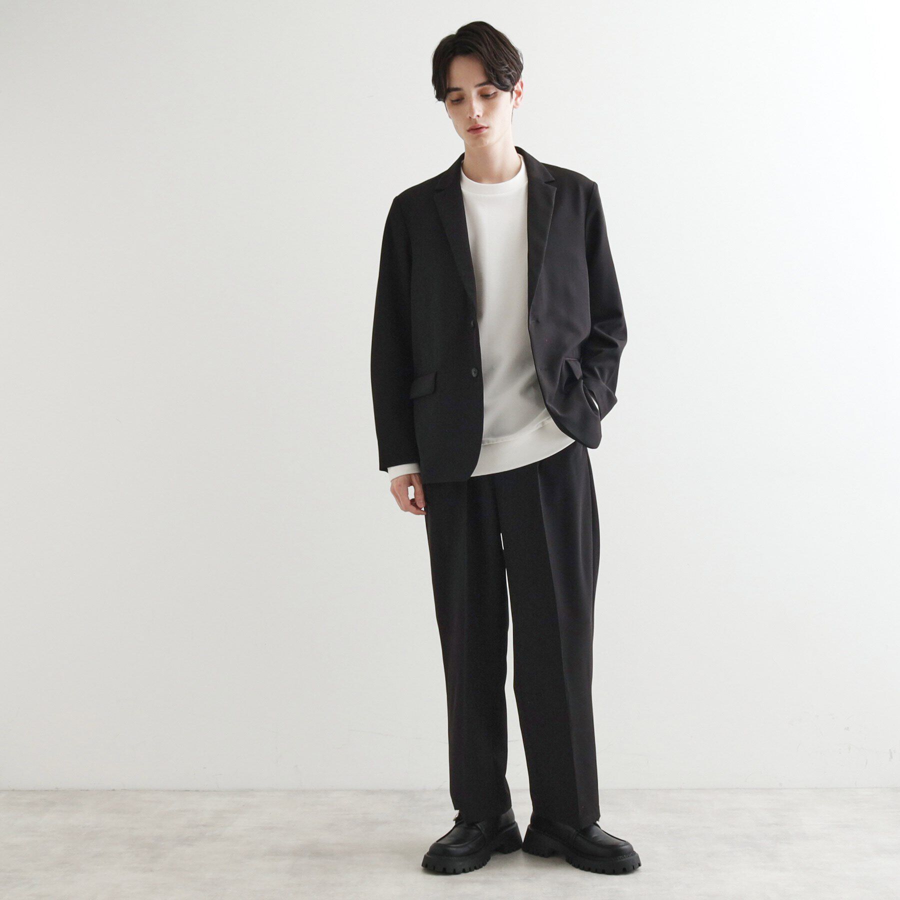 tk.TAKEO KIKUCHI「360度ストレッチテーラードジャケット（セットアップ対応）」|テーラードジャケット|