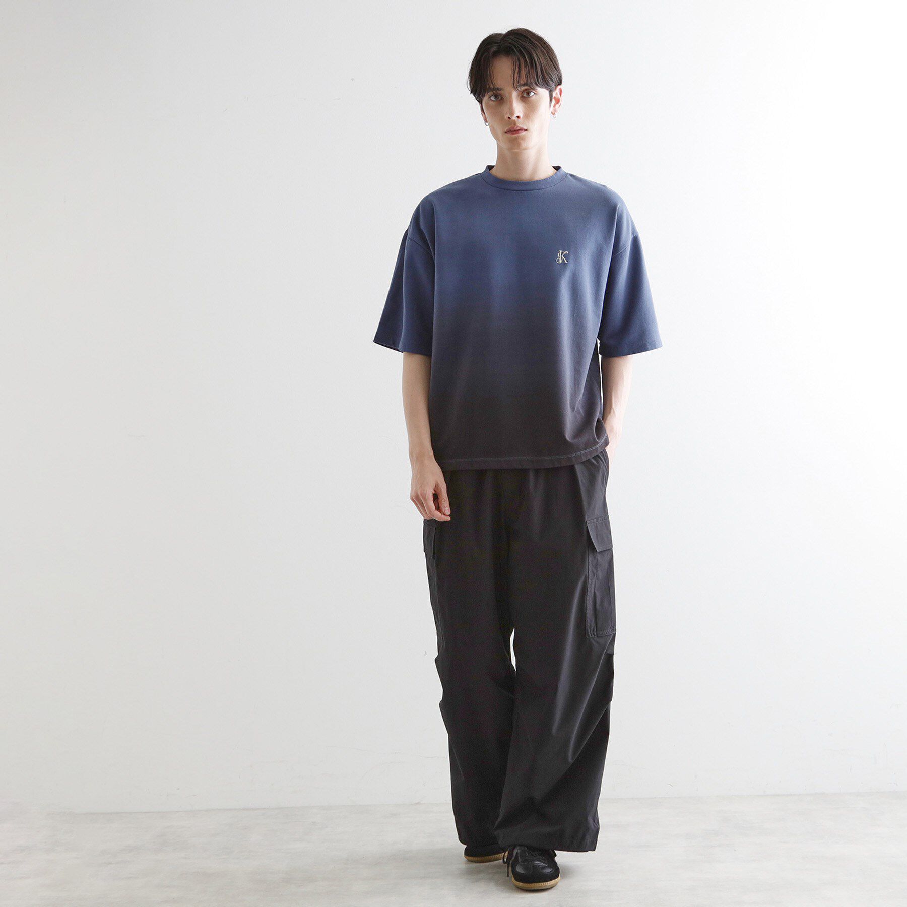 tk.TAKEO KIKUCHI「グラデーションダイ5分袖カットソー」|Tシャツ・カットソー|