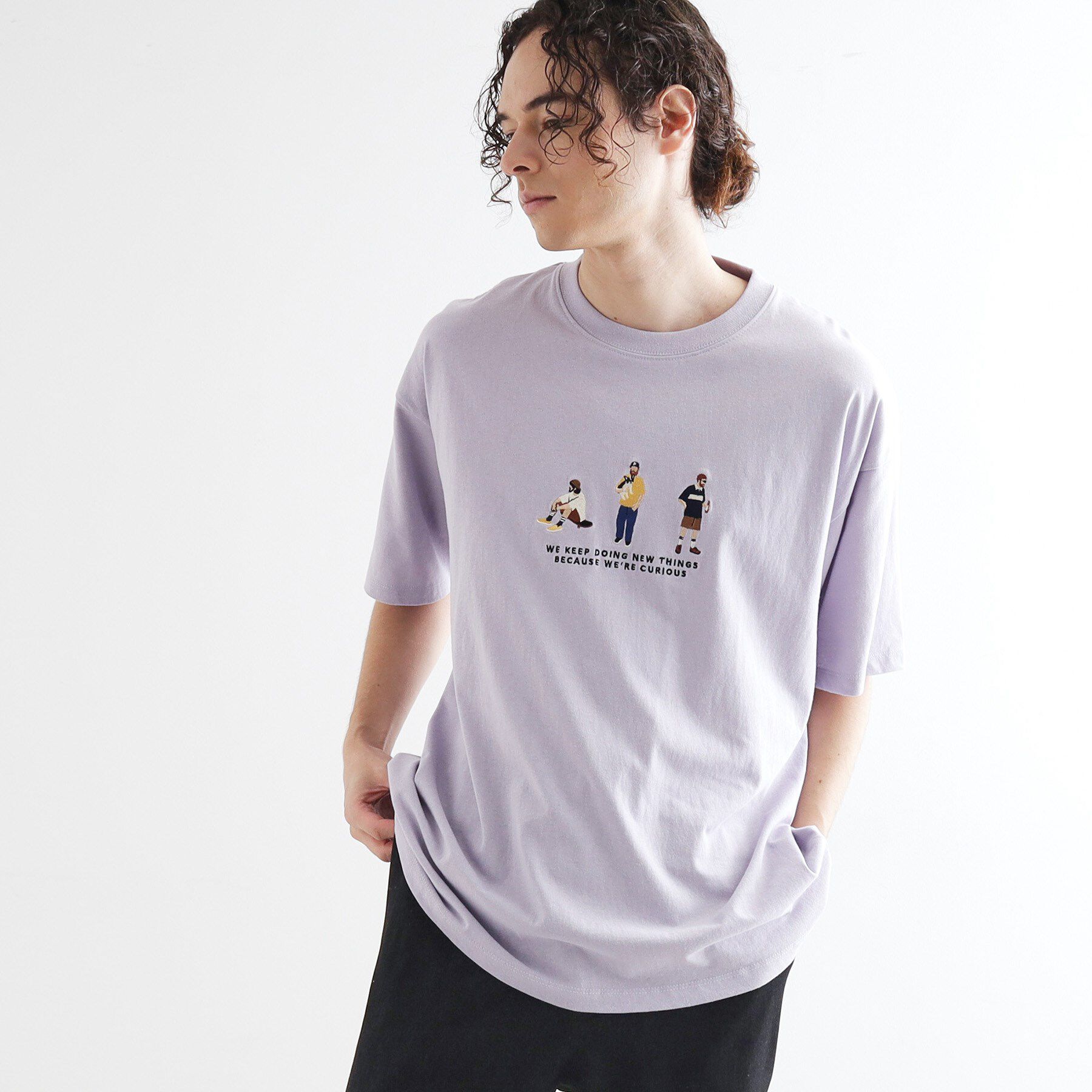 tk.TAKEO KIKUCHI「ピープル刺繍Tシャツ」|Tシャツ・カットソー|