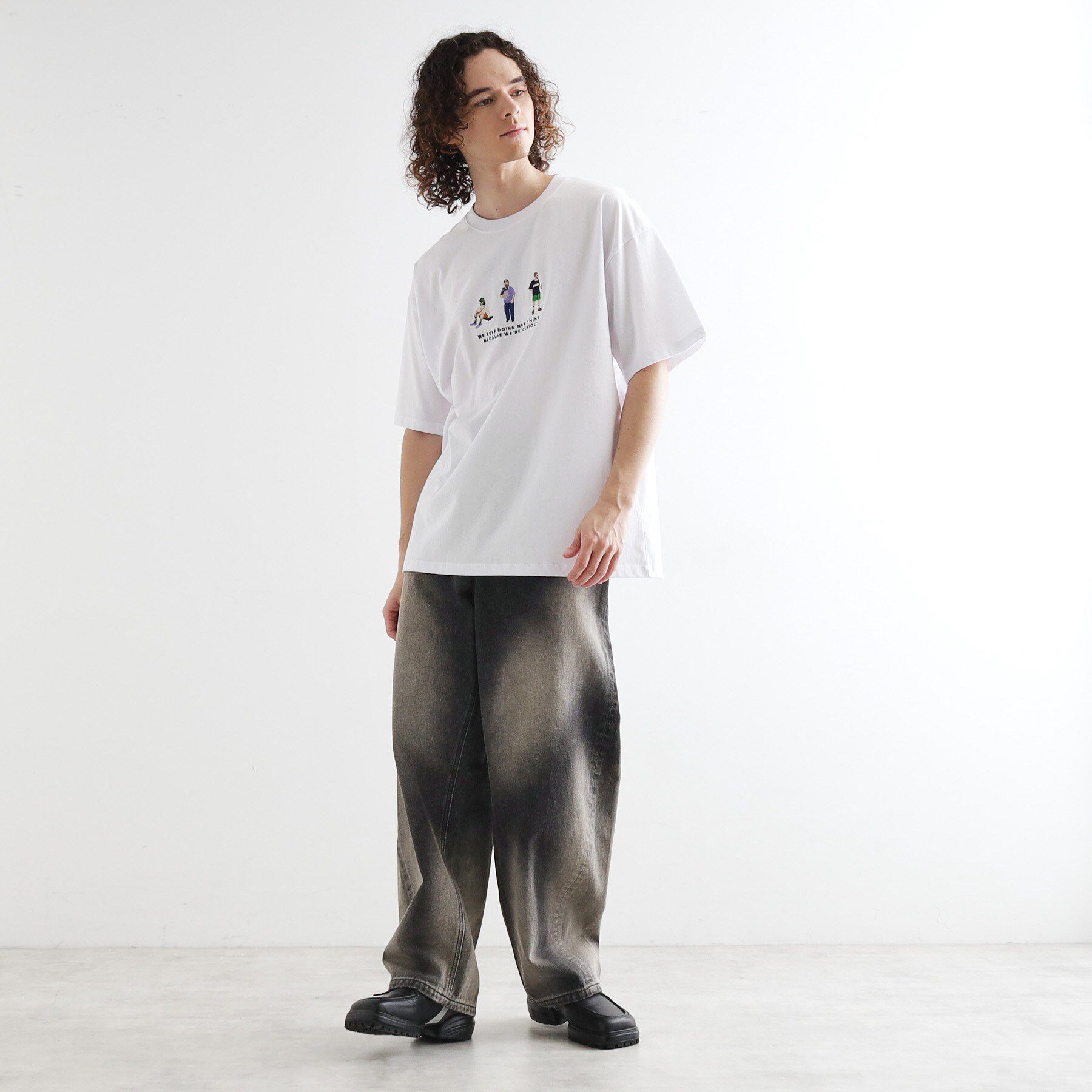 tk.TAKEO KIKUCHI「ピープル刺繍Tシャツ」|Tシャツ・カットソー|