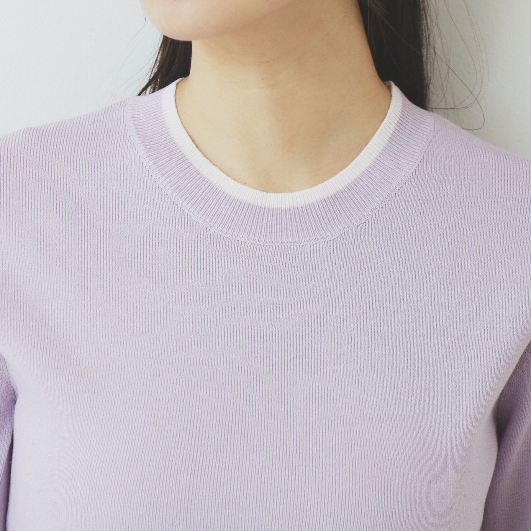 index「バイカラーペプラムニット【洗濯機洗い可】」|ニット・セーター|