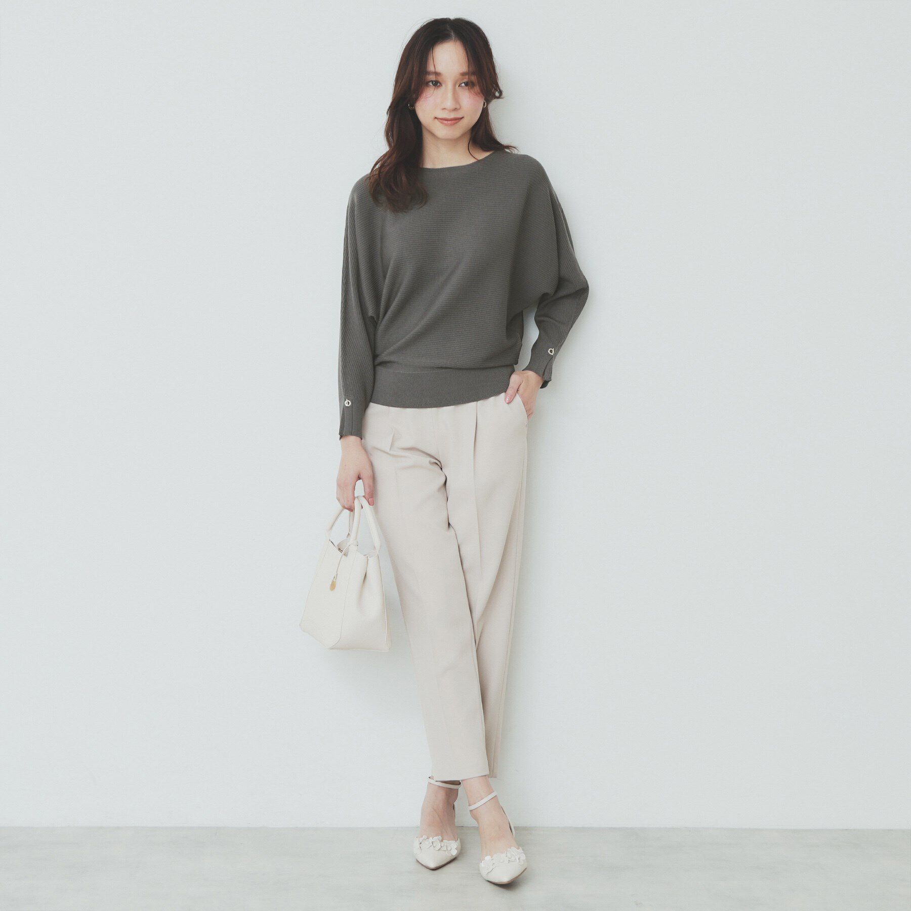 index「《5color》ドルマンリブニット【洗濯機洗い可/抗ピル】」|ニット・セーター|