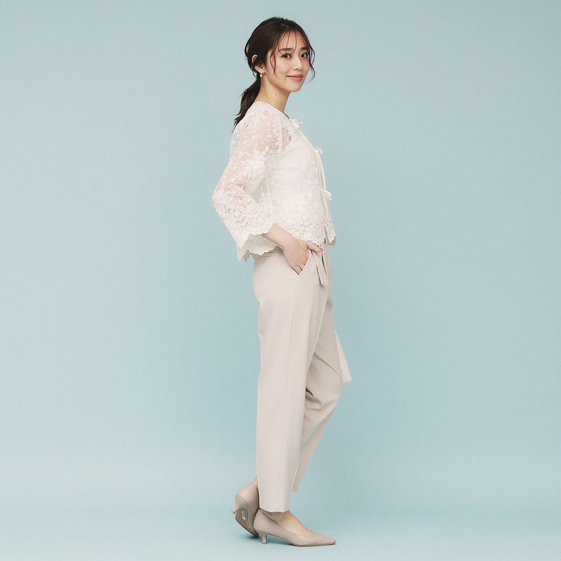 index「刺繍リボンシアーブラウス【洗濯機洗い可】」|シャツ・ブラウス|