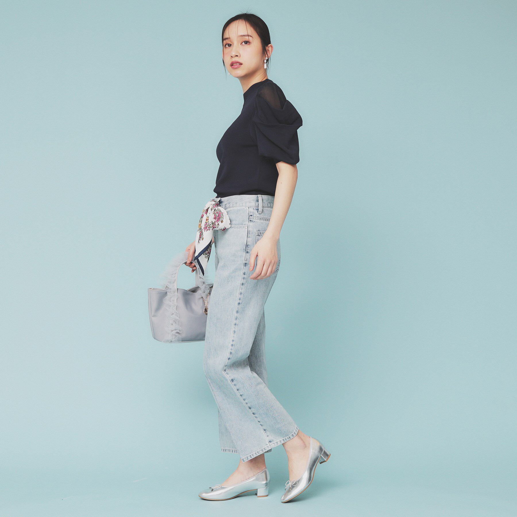 index「シアーレイヤードスリーブニット【洗濯機洗い可】」|ニット・セーター|