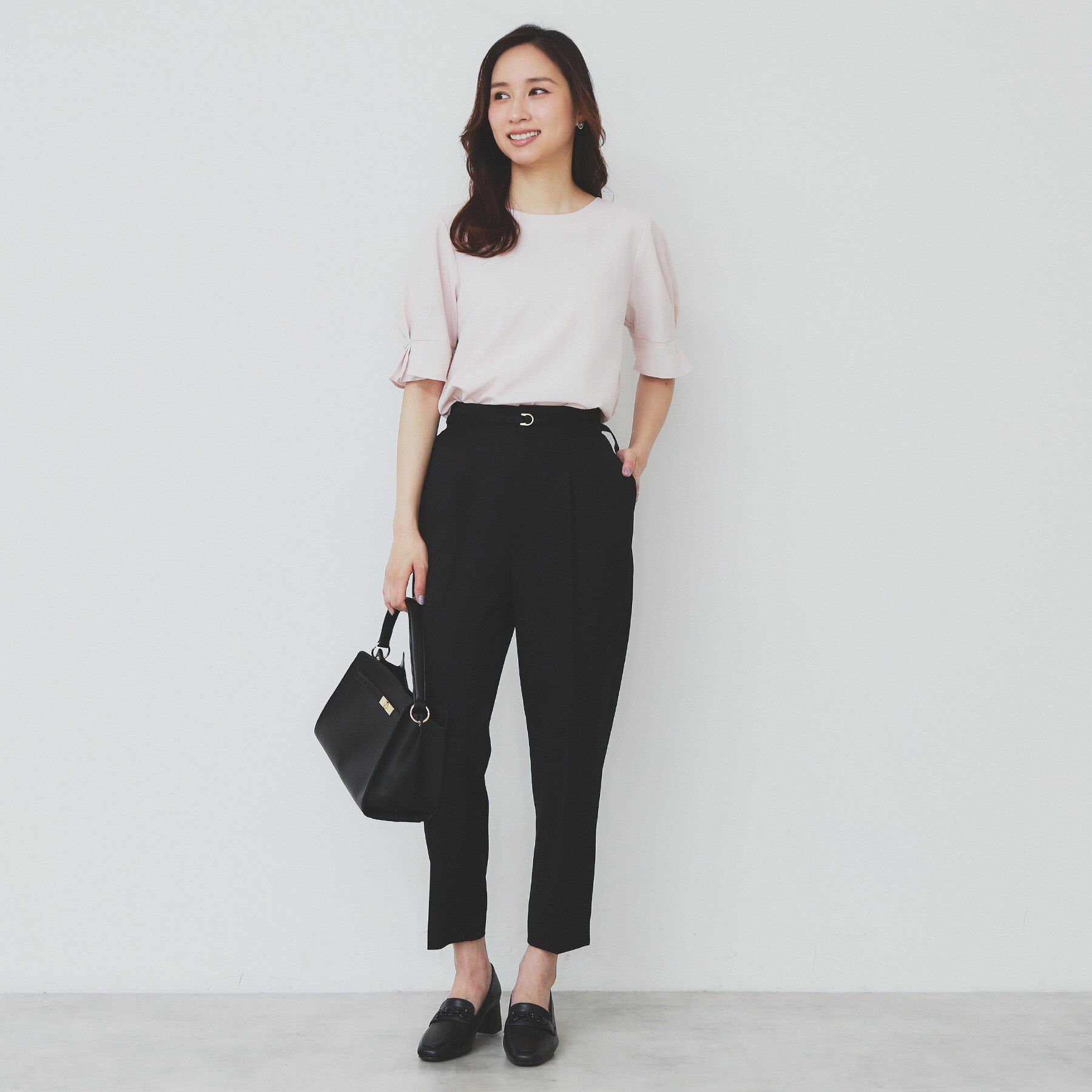 index「ストレッチテーパードパンツ【洗濯機洗い可/吸水速乾/防シワ】」|その他|