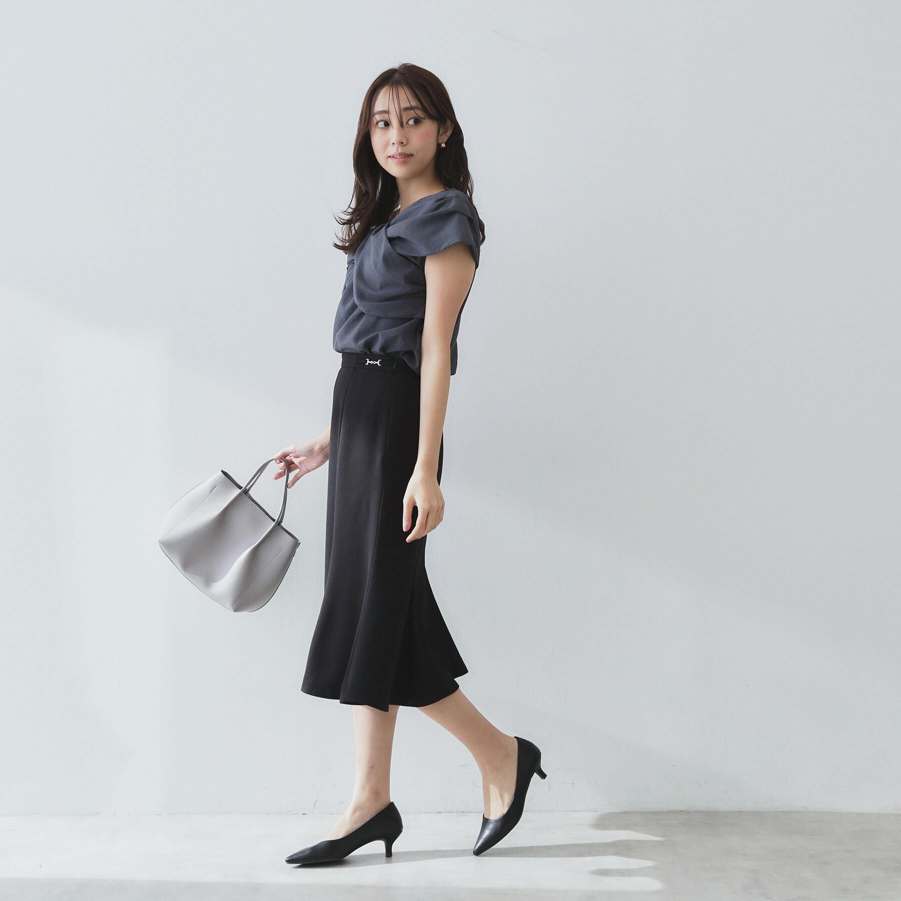 index「麻調マーメイドフレアスカート【洗濯機洗い可/吸水速乾/防シワ/イージーアイロン】」|スカート|