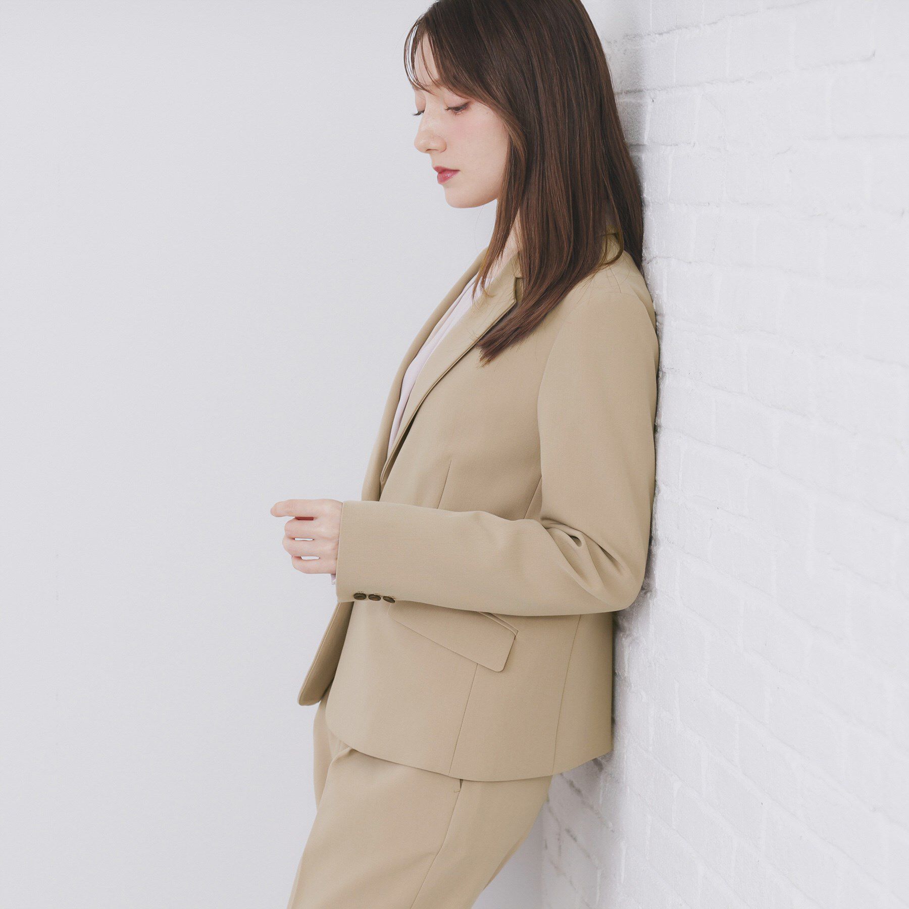 index「ストレッチテーラードジャケット/セットアップ対応【洗える/防シワ】」|テーラードジャケット|