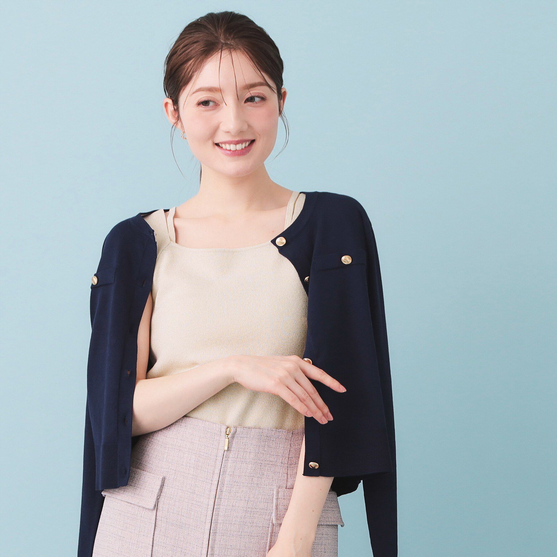 index「2Wayスクエアネックニットタンク【洗濯機OK/抗ピル】」|キャミソール|