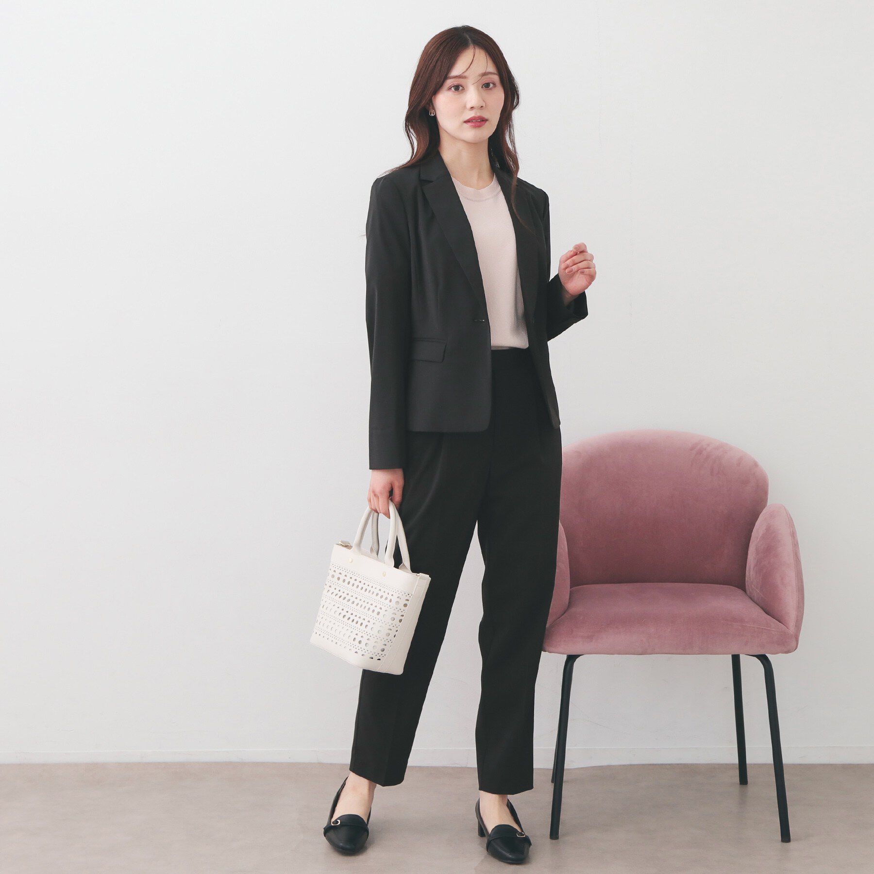 index「ストレッチテーパードパンツ/セットアップ対応可【洗濯機OK/接触冷感/吸水速乾/イージーアイロン】《」|その他|