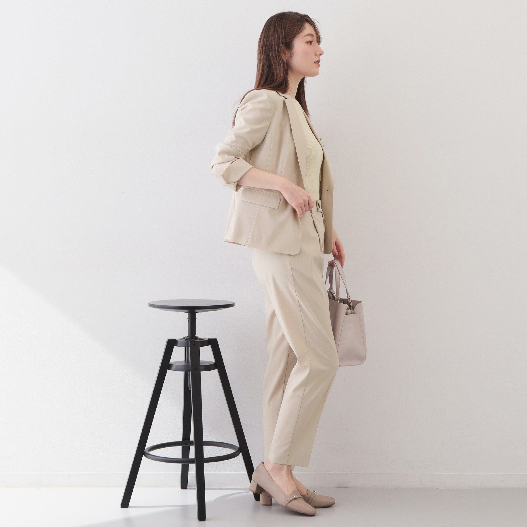 index「ストレッチテーパードパンツ/セットアップ対応可【洗濯機OK/接触冷感/吸水速乾/イージーアイロン】《」|その他|