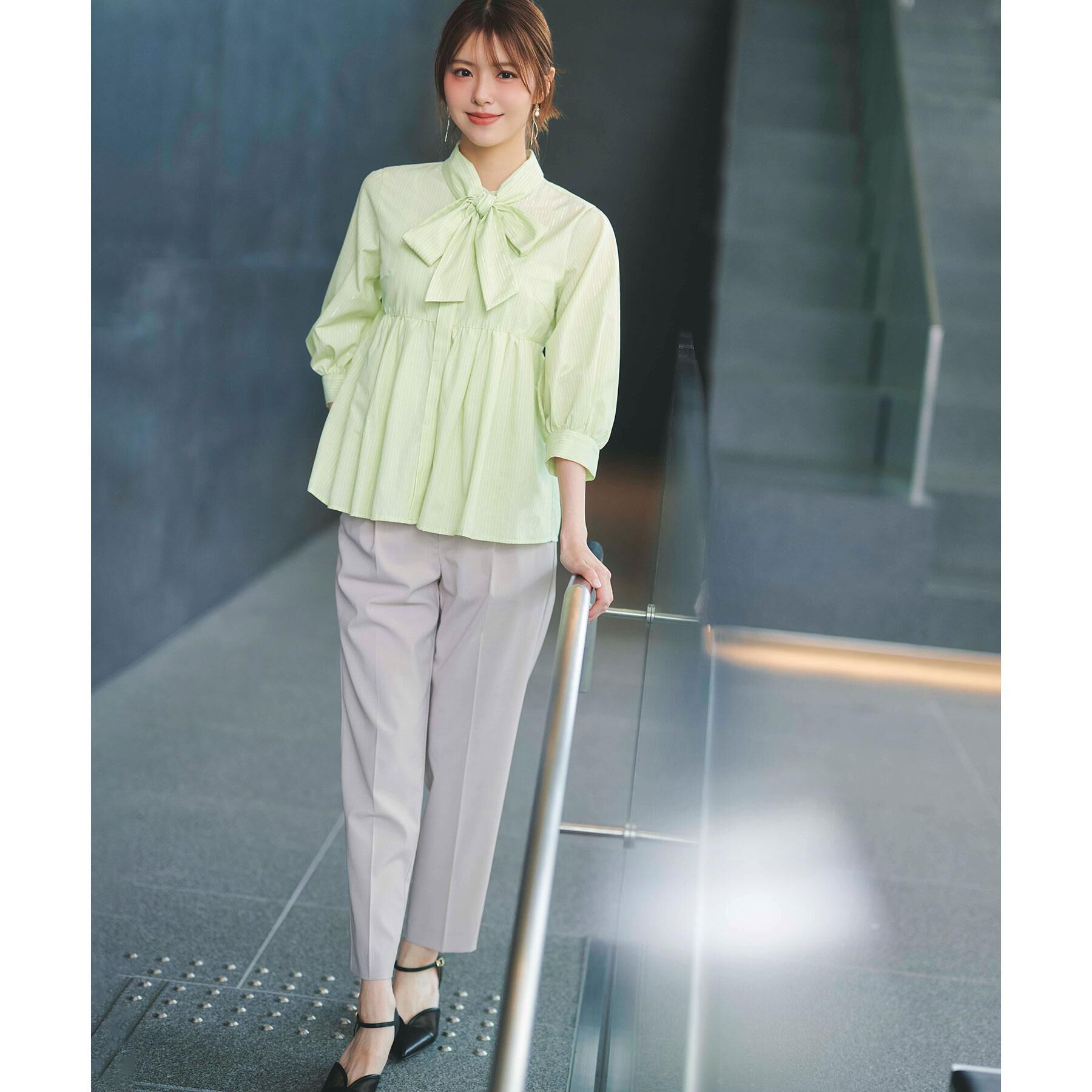 index「ストレッチテーパードパンツ/セットアップ対応可【洗濯機OK/接触冷感/吸水速乾/イージーアイロン】《」|その他|