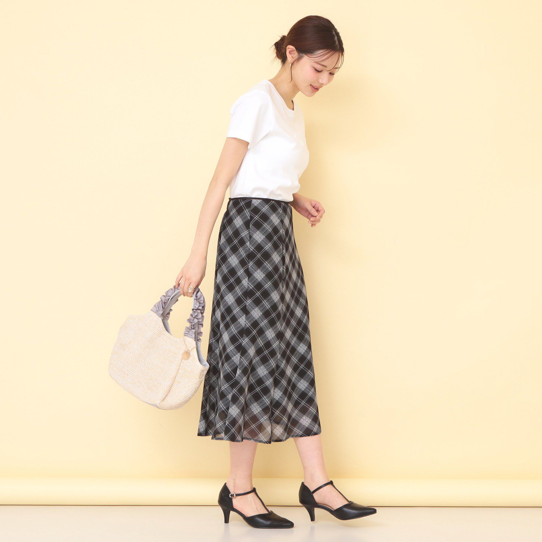 index「リボンテープロゴTシャツ【洗濯機OK／接触冷感／UVケア】」|Tシャツ・カットソー|