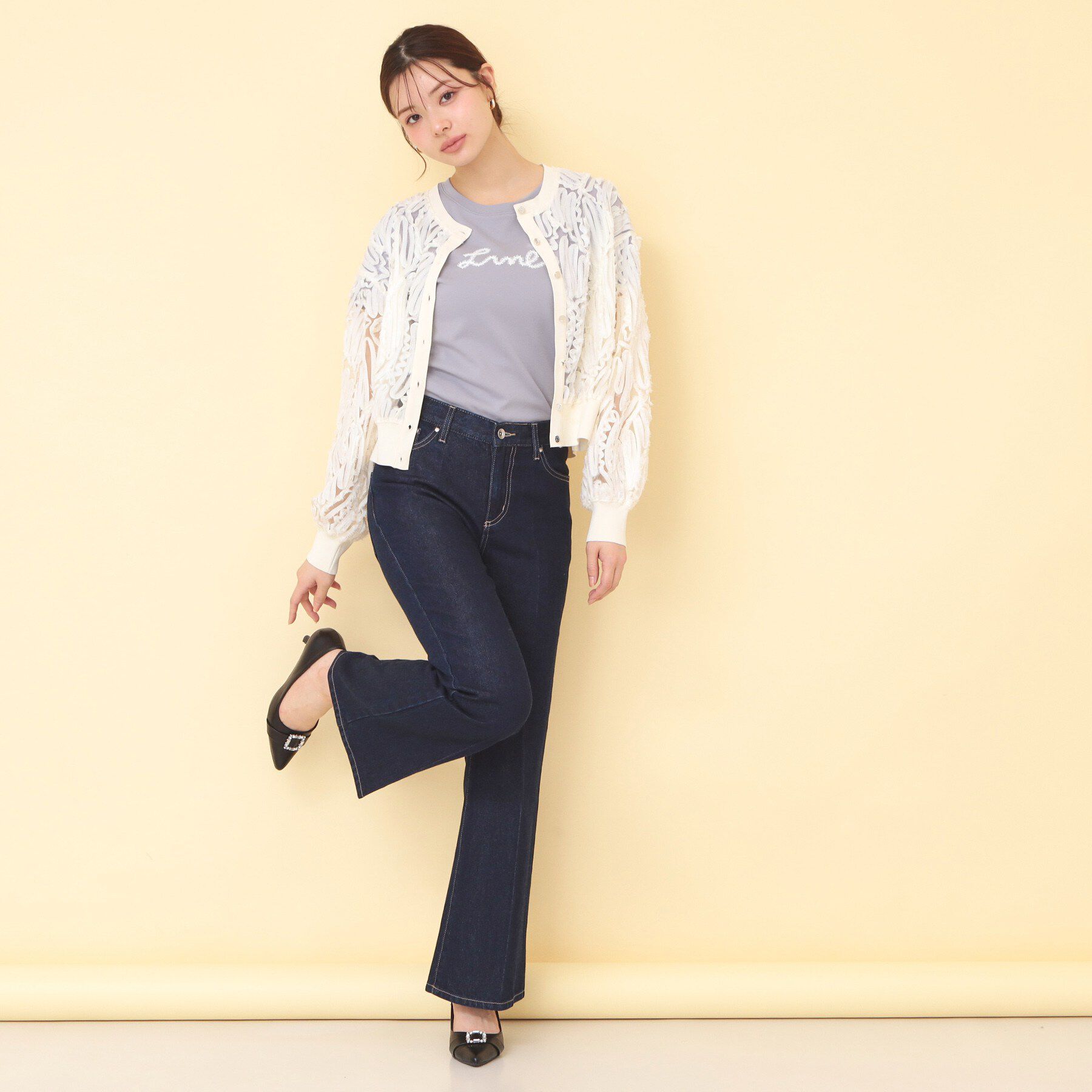 index「リボンテープロゴTシャツ【洗濯機OK／接触冷感／UVケア】」|Tシャツ・カットソー|