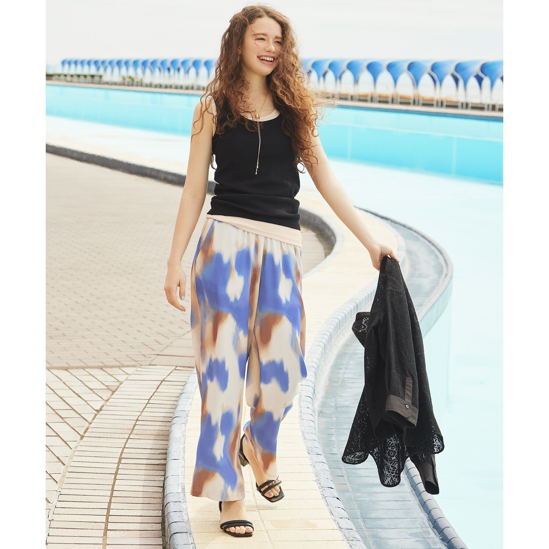 OPAQUE.CLIP「リブタンクトップ【洗濯機洗い可】」|キャミソール|