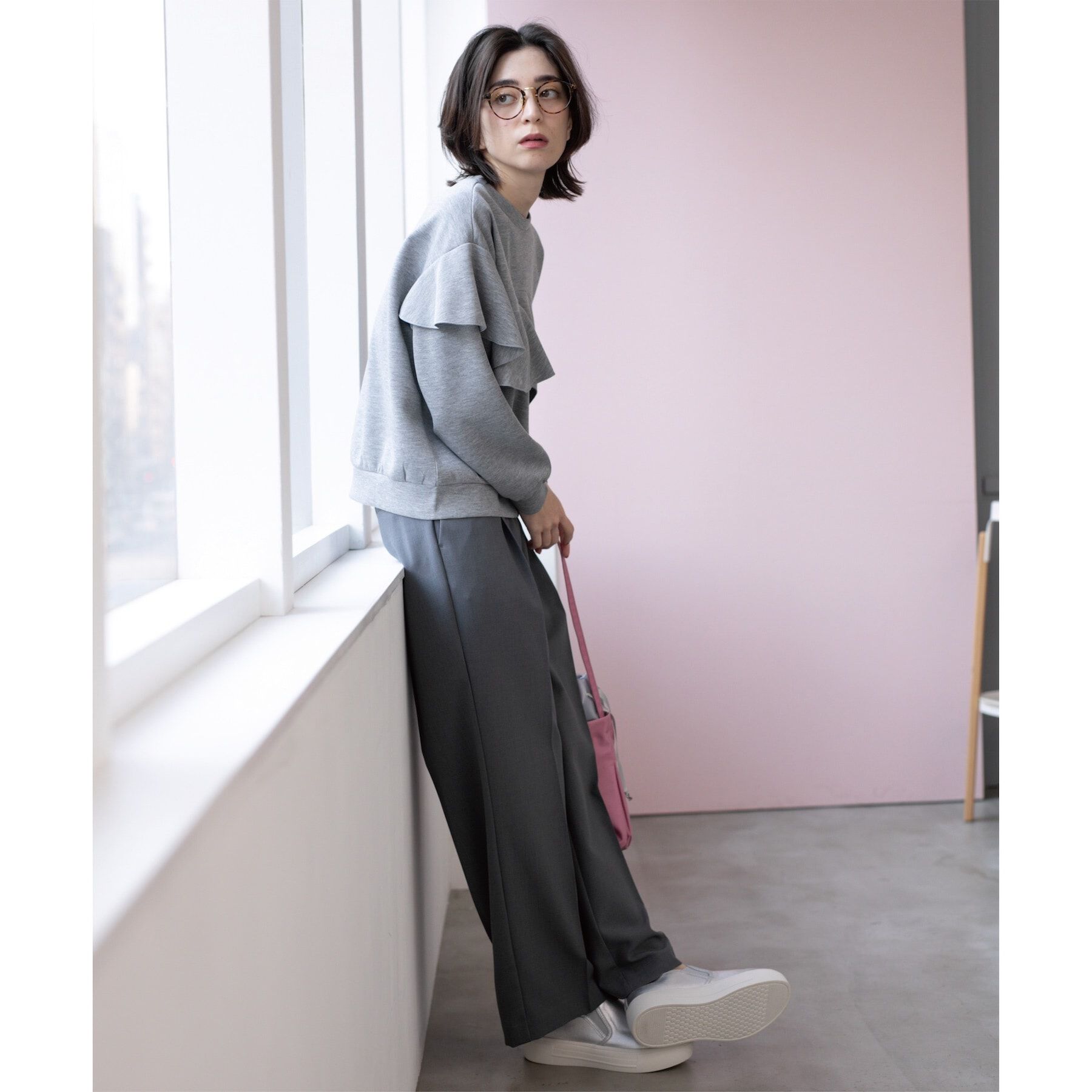 OPAQUE.CLIP「《SS-LLsize》美脚ストレッチイージーワイドパンツ【洗濯機洗い可/防シワ】」|その他|