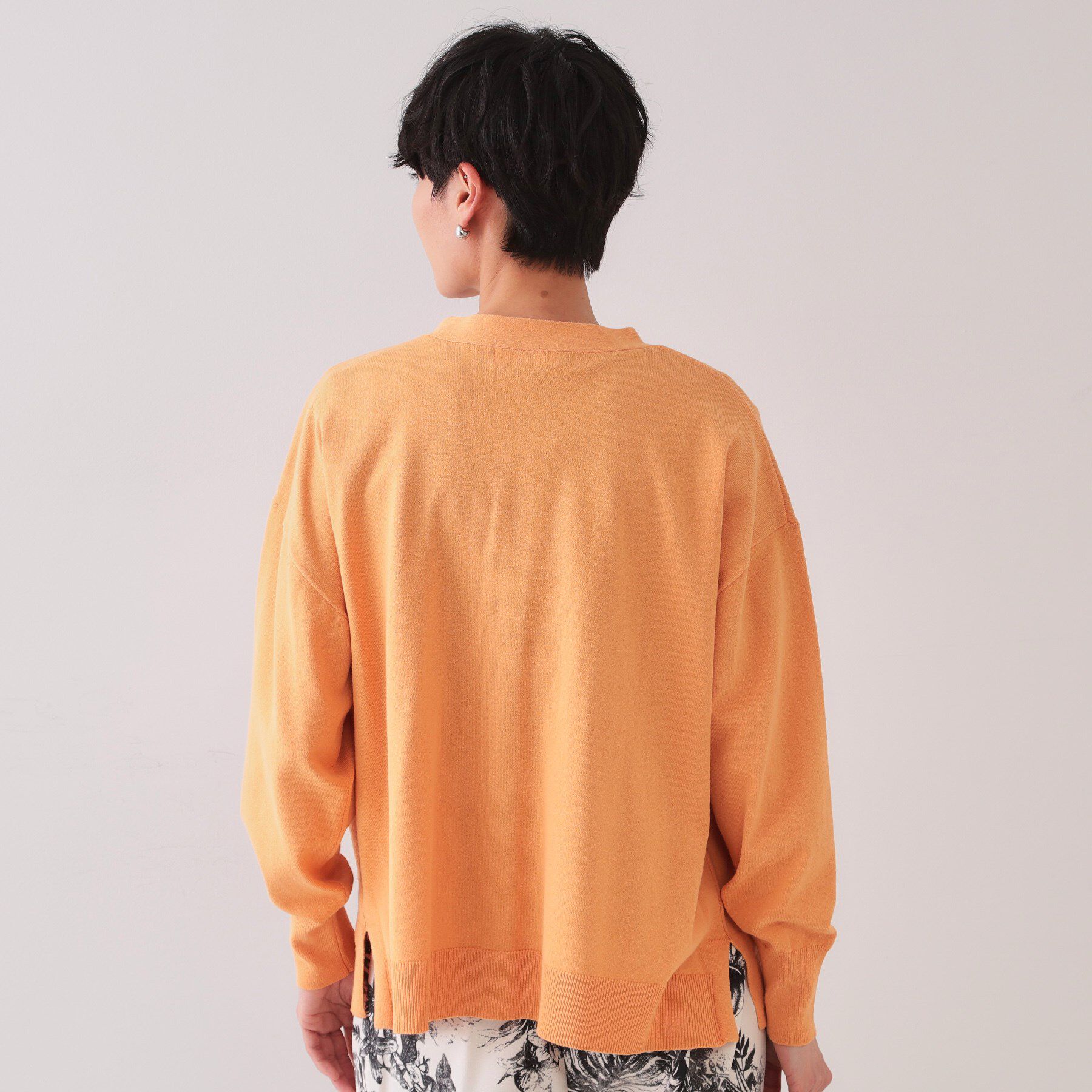 OPAQUE.CLIP「ワイドVネックニットカーディガン【洗濯機洗い可】」|カーディガン|