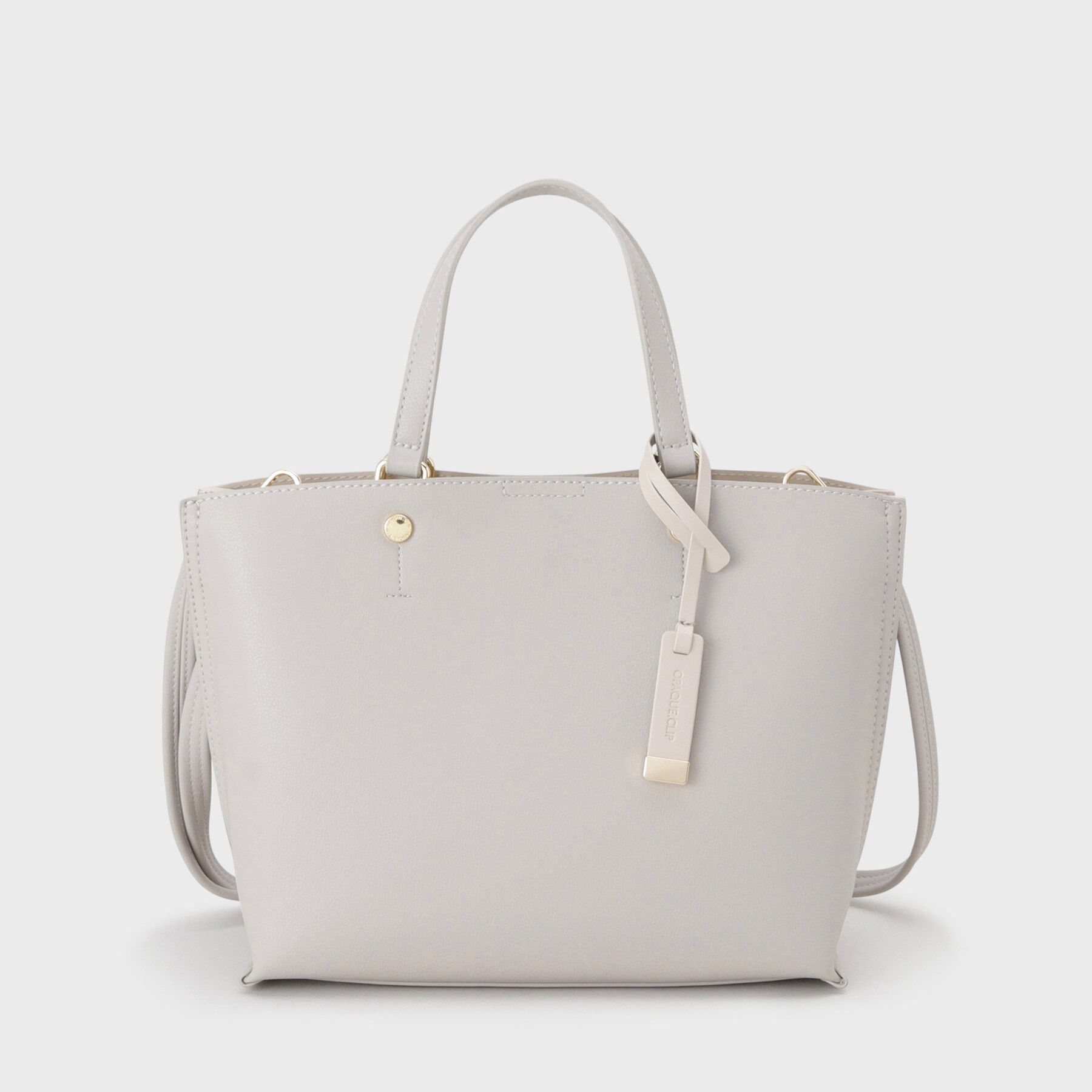 OPAQUE.CLIP「【2WAY】バイカラー3層ミドルトートバッグ」|トートバッグ|