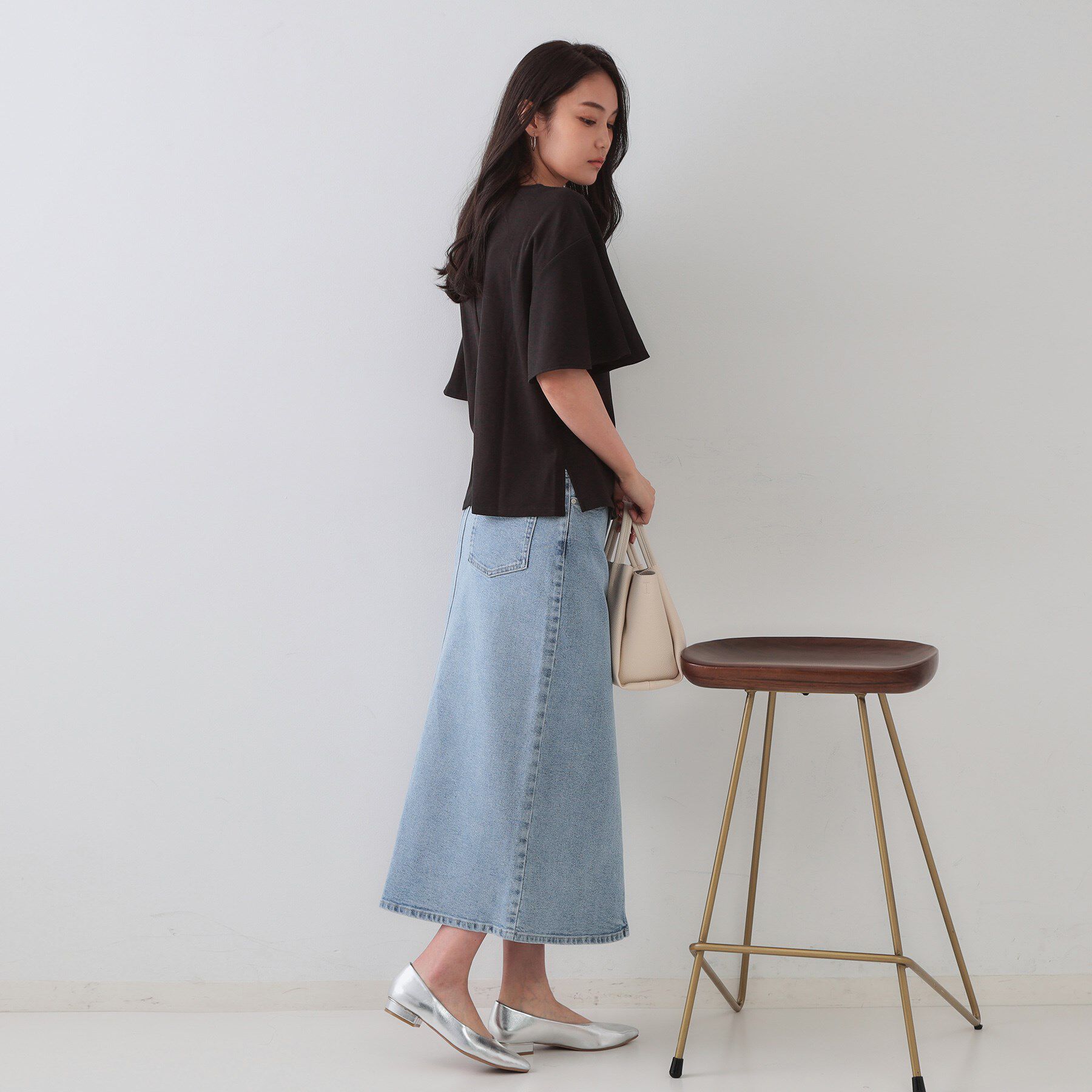 OPAQUE.CLIP「《S-LLサイズ》フレアスリーブカッソー【UV/接触冷感/洗濯機洗い可】」|Tシャツ・カットソー|