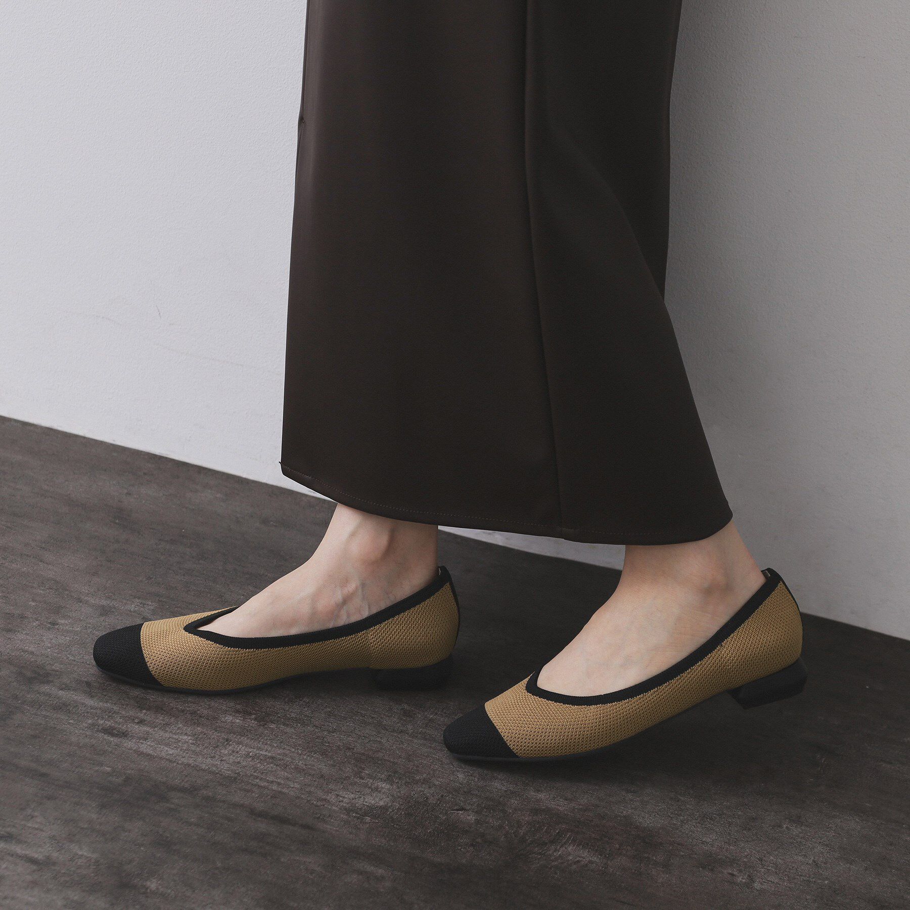 OPAQUE.CLIP「【抗菌防臭加工】ニットフラットパンプス」|パンプス|