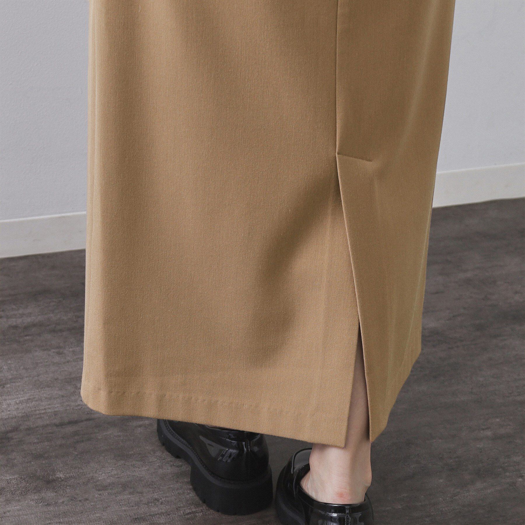 OPAQUE.CLIP「裏起毛イージーナロースカート／ネオサーモ【蓄熱素材／洗濯機洗い可」|スカート|