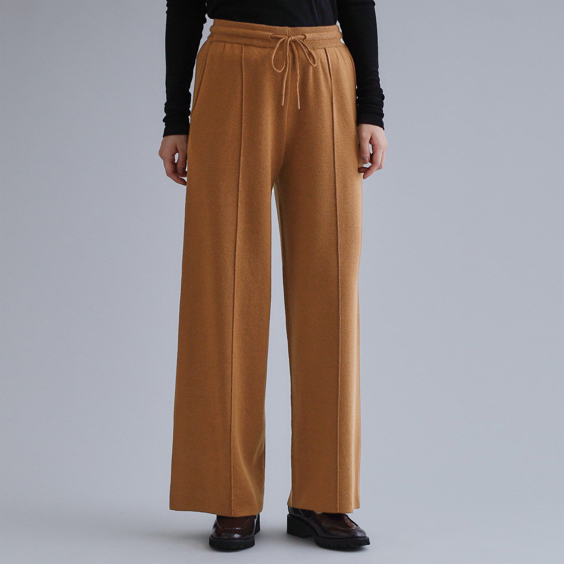 OPAQUE.CLIP「【es】ニットワイドパンツ【洗濯機OK】」|その他|