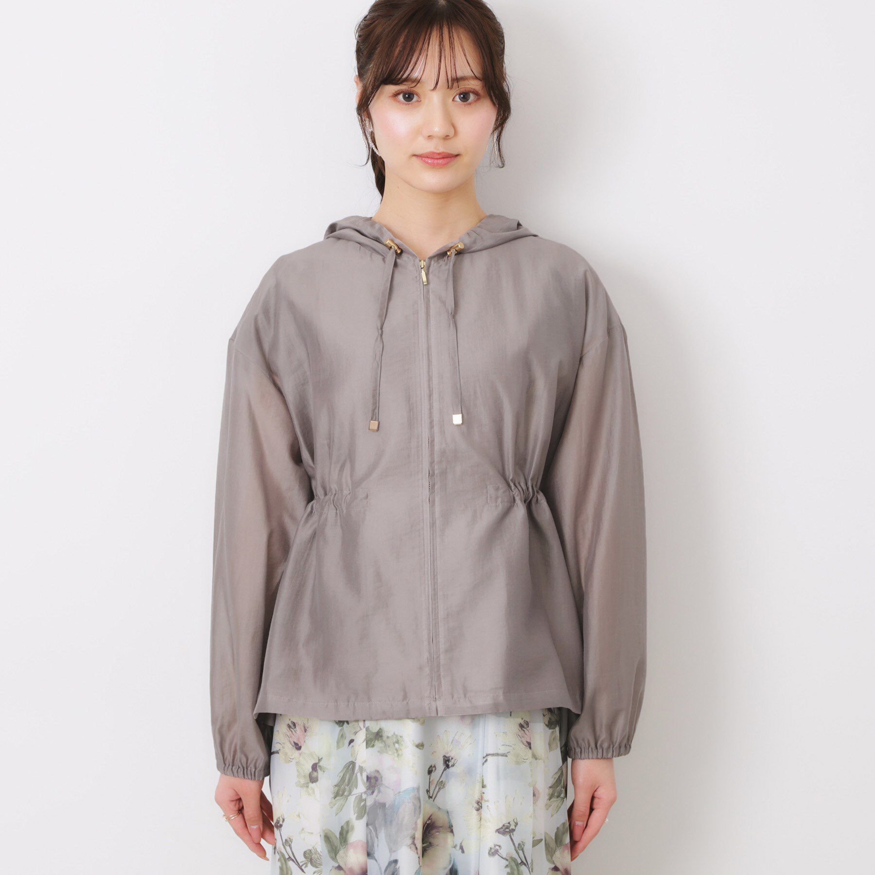 Couture broach「【オシャレな透け感・ペプラム】愛されシアーマンパ」|ブルゾン・スタジャン|