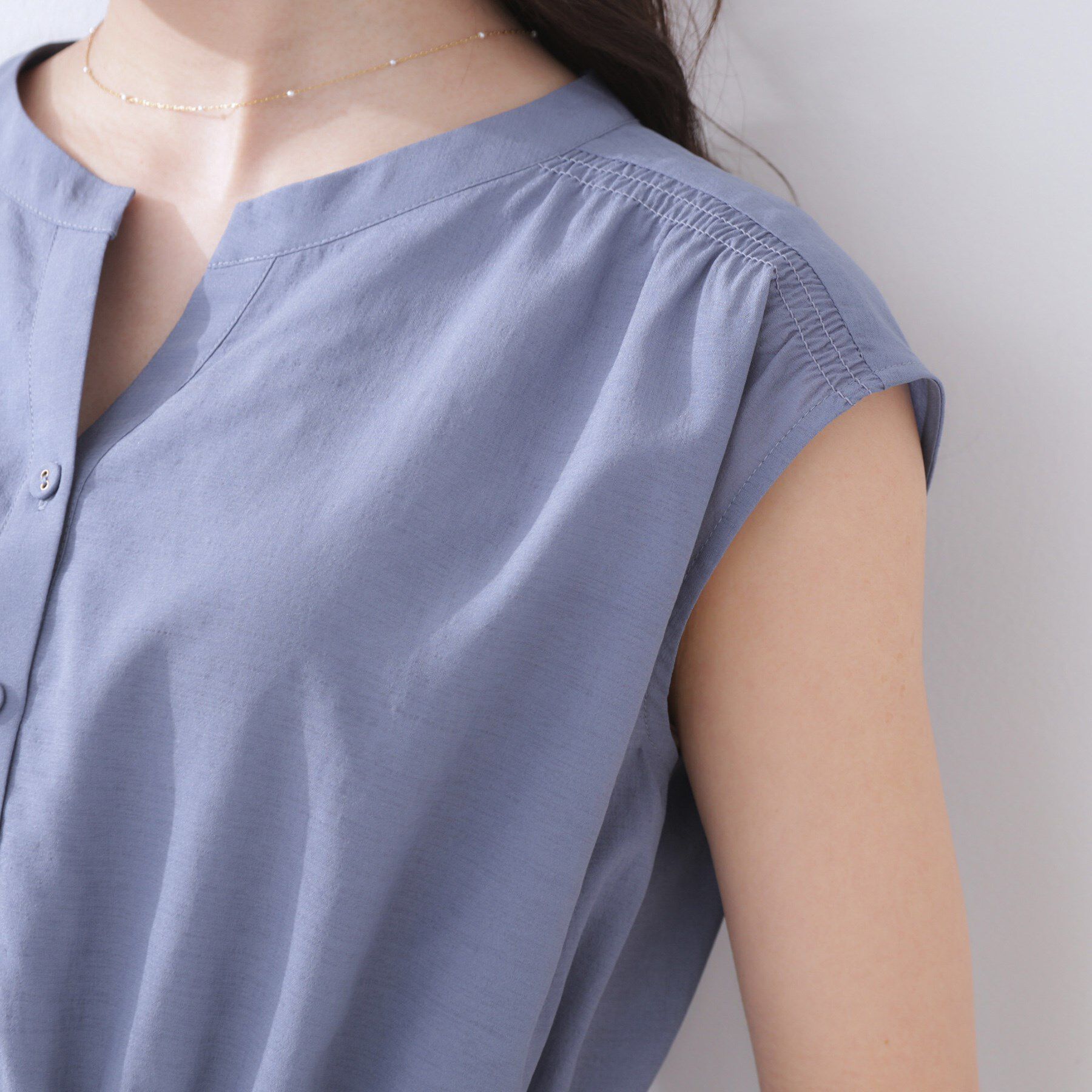 Couture broach「【ドライタッチ・しわになりにくい・通勤】麻調シャツワンピース」|ワンピース|