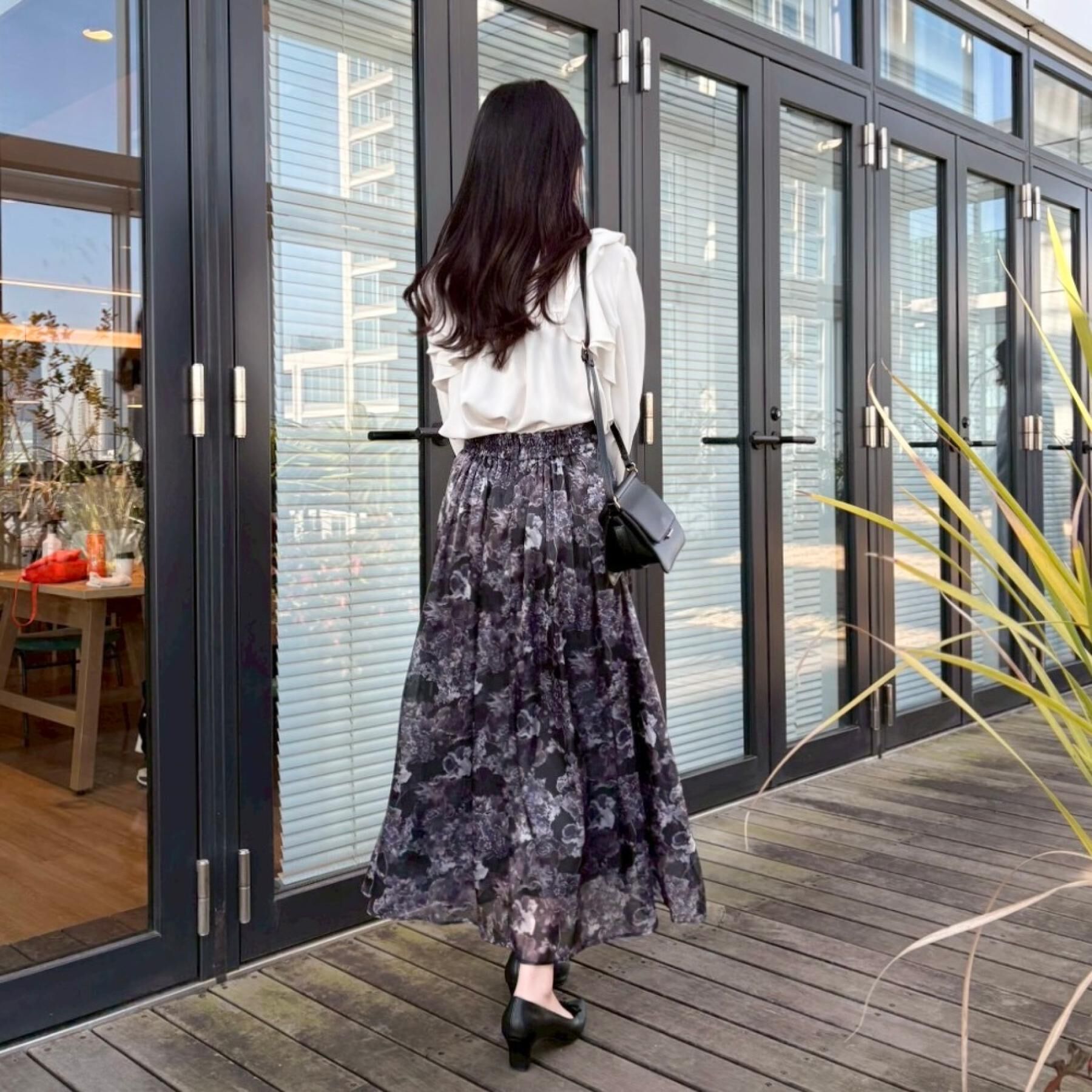 Couture broach「【洗える・リボン取り外し可】フリルジョーゼットブラウス」|シャツ・ブラウス|