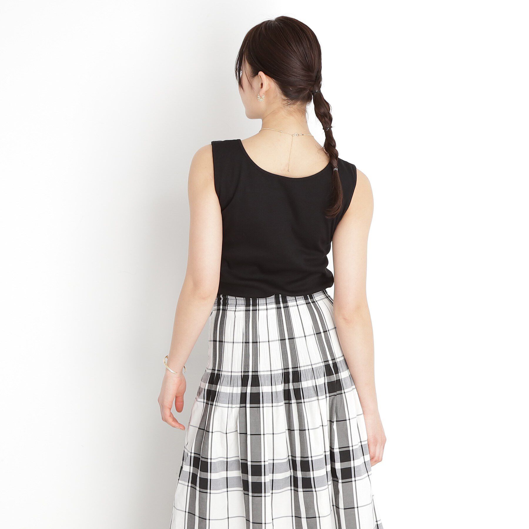 THE SHOP TK「【前後2WAY】スクエアリブタンク/洗える」|キャミソール|