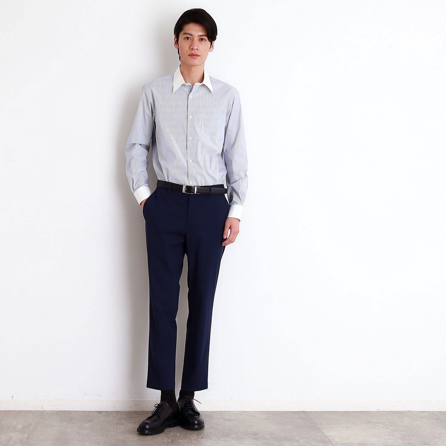 THE SHOP TK「ドレスストライプシャツ【洗濯機OK】」|シャツ・ブラウス|