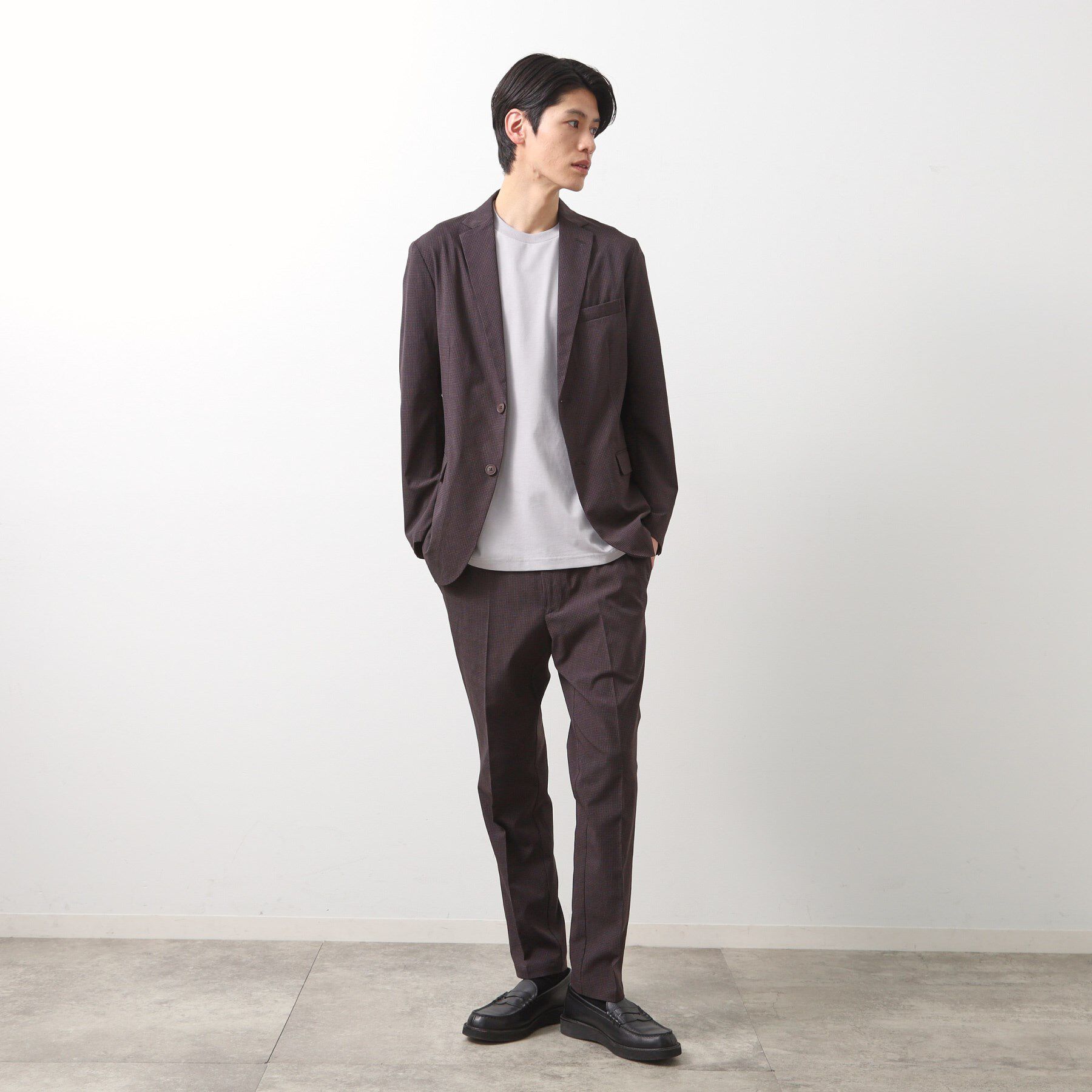 THE SHOP TK「ライトドッツジャケット【セットアップ可/洗濯機OK】」|テーラードジャケット|