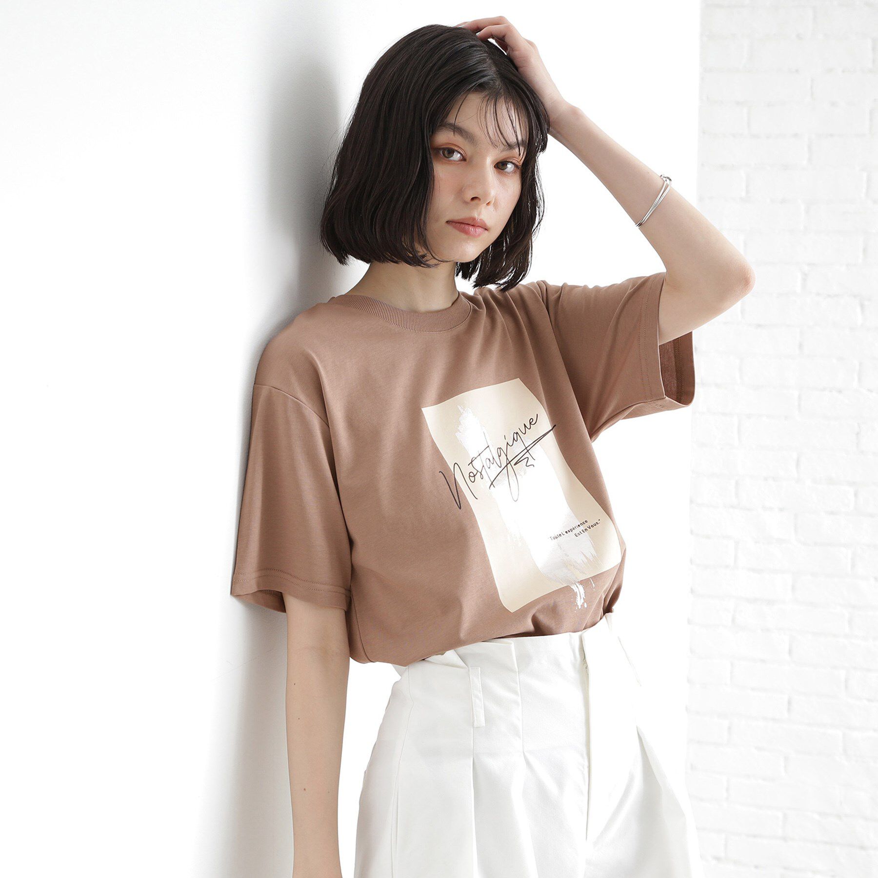 THE SHOP TK「ロゴアソートTシャツ【接触冷感/UVケア/洗濯機OK】」|Tシャツ・カットソー|