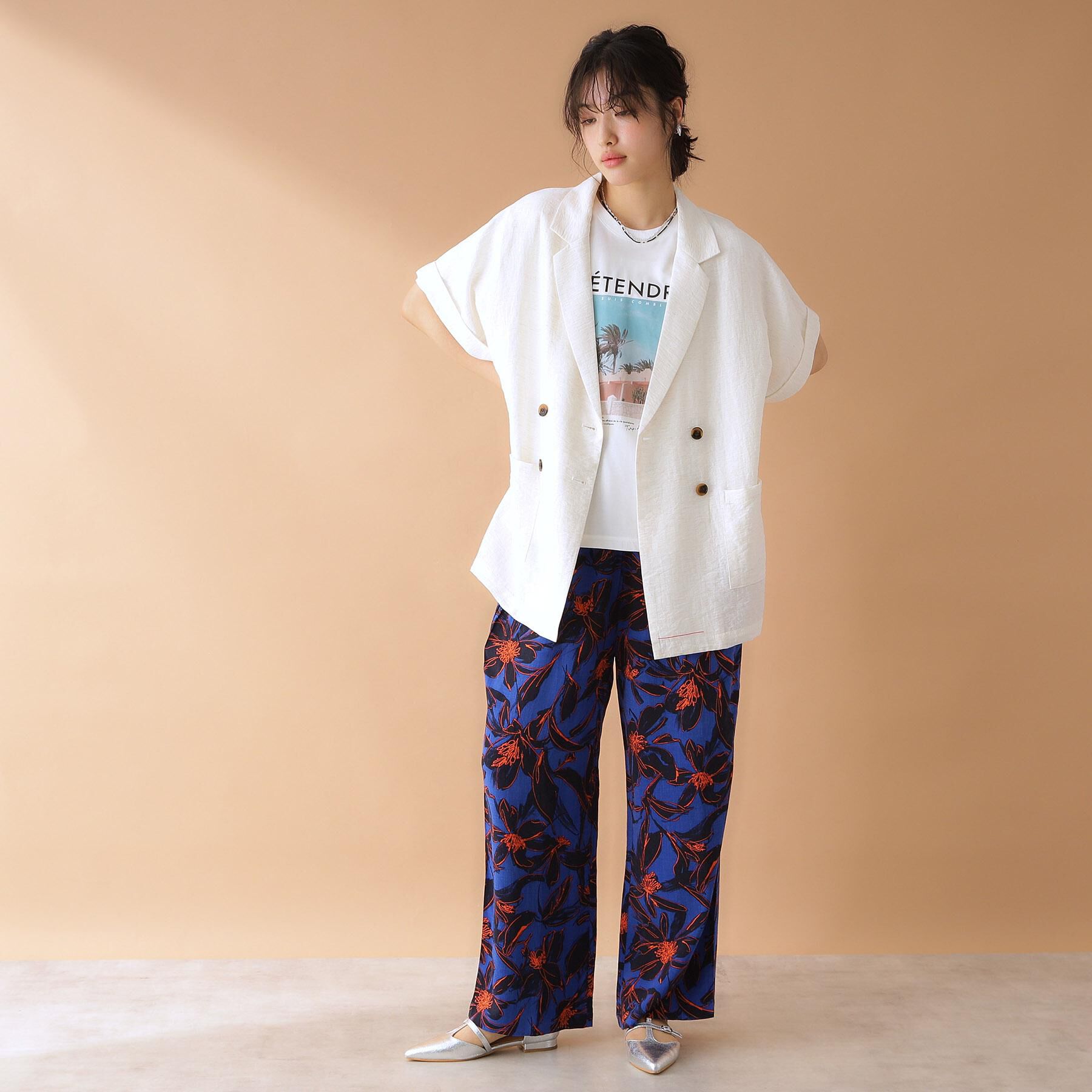 THE SHOP TK「ロゴアソートTシャツ【接触冷感/UVケア/洗濯機OK】」|Tシャツ・カットソー|