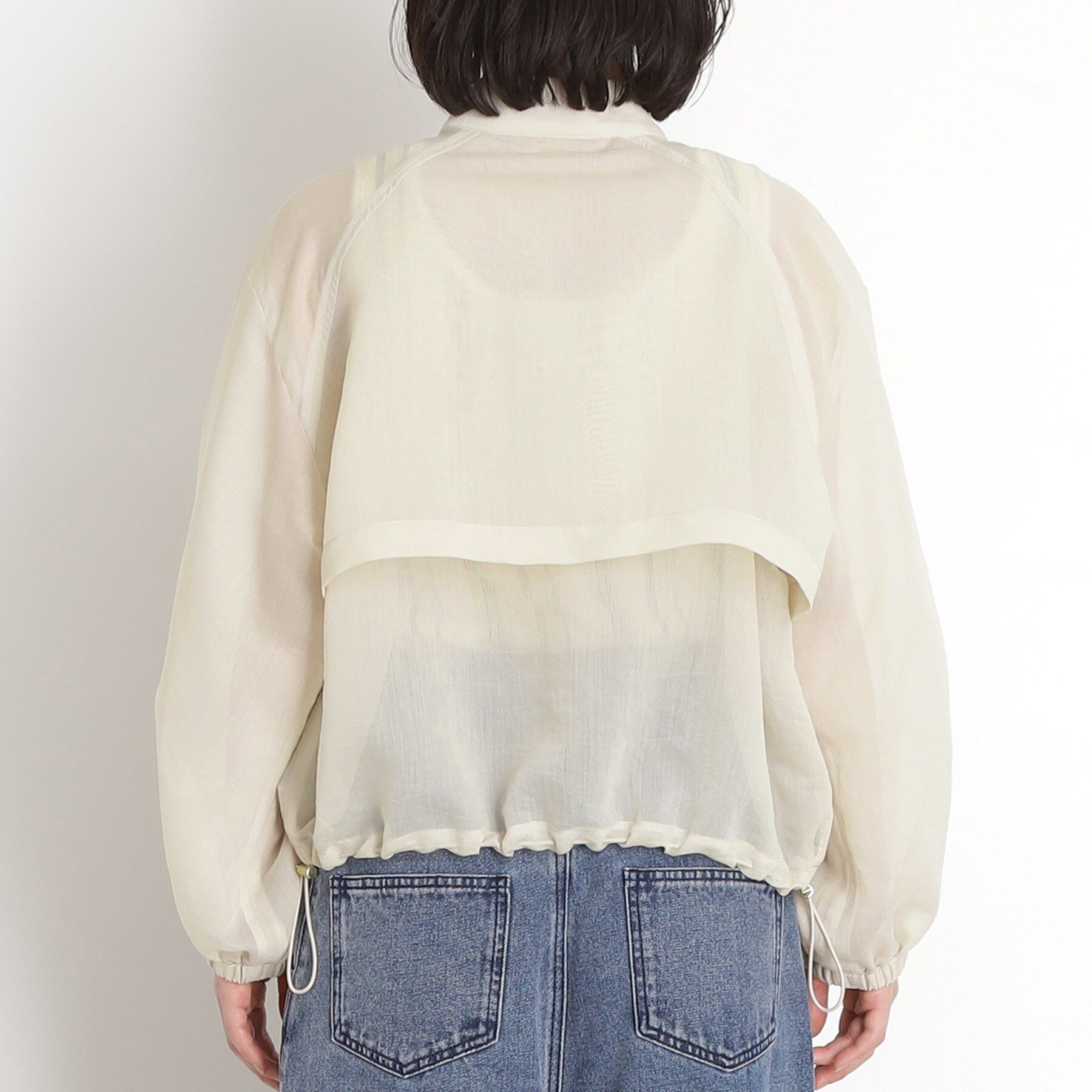 THE SHOP TK「シアースタンドカラーブルゾン【洗える】」|ブルゾン・スタジャン|