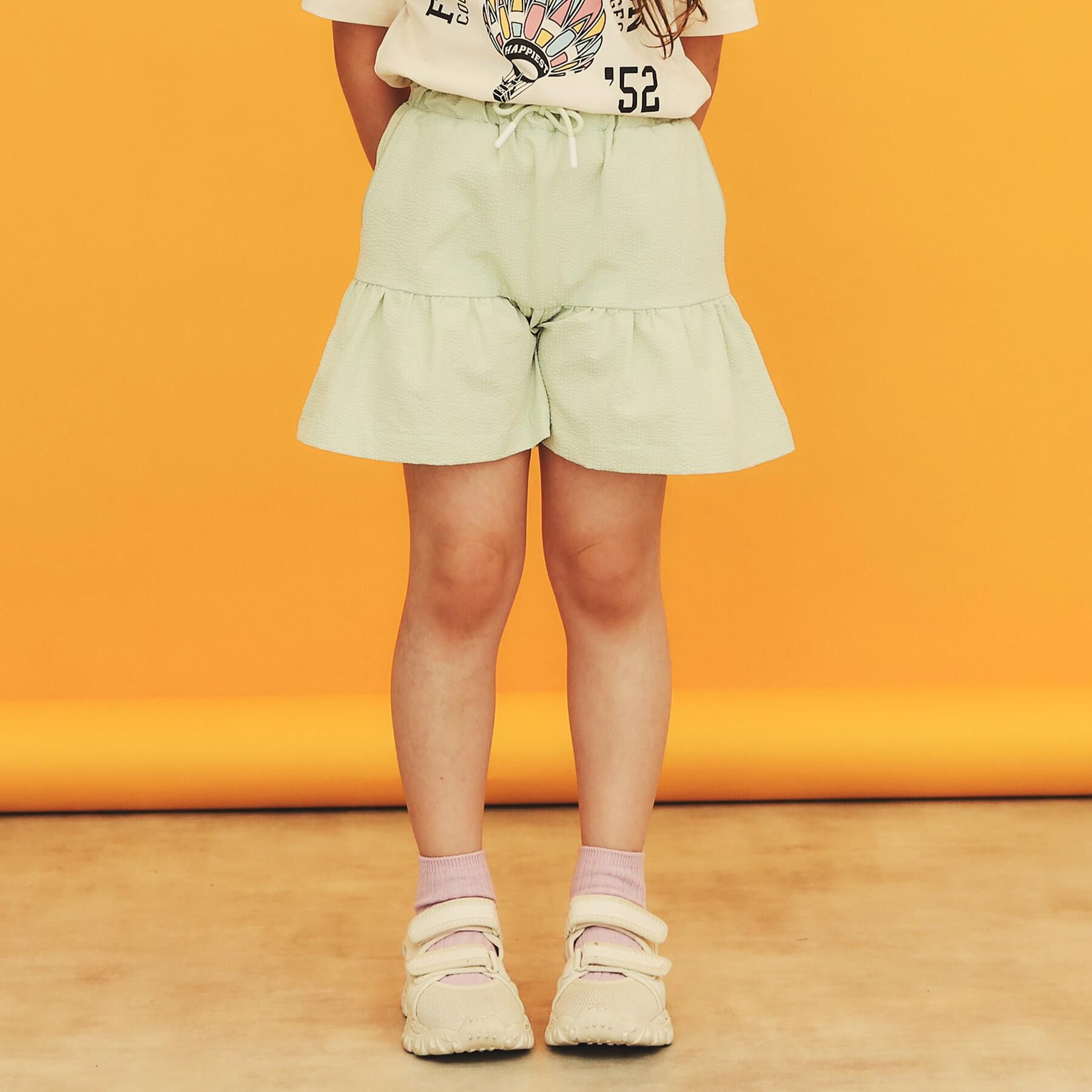 THE SHOP TK「【110－150】涼しい♪フレアキュロットパンツ/洗濯機OK」|キュロット|ミントグリーン(02