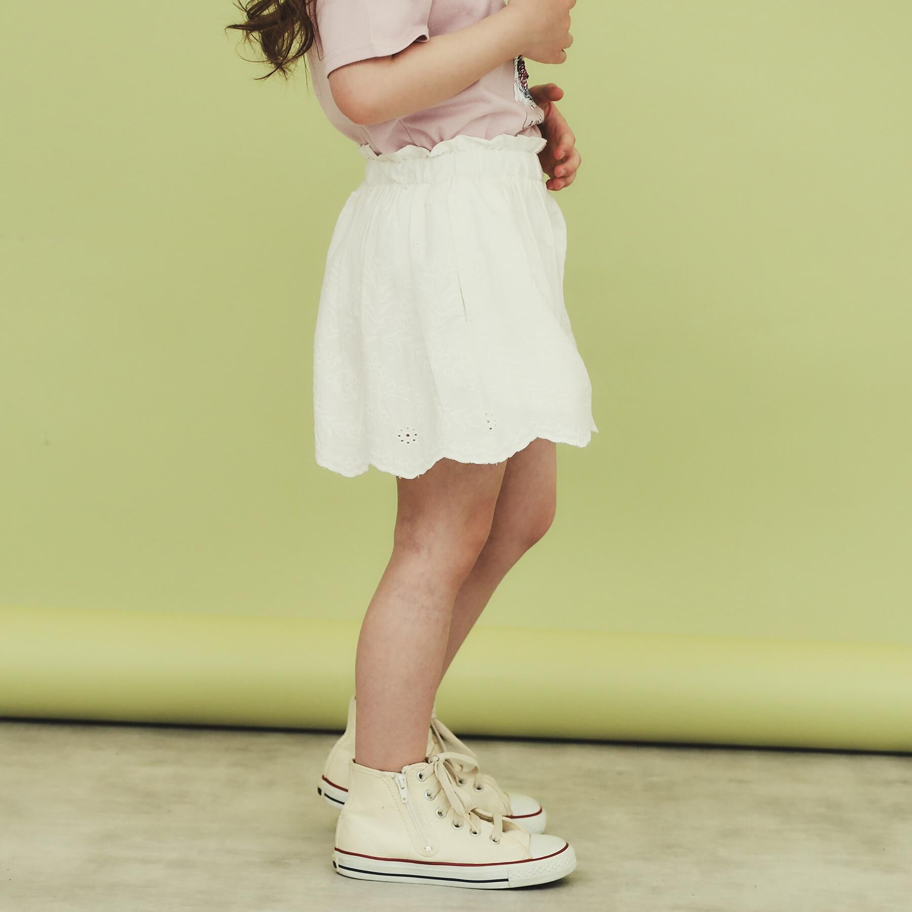 THE SHOP TK「【120-150】スカラップレースキュロットパンツ」|キュロット|