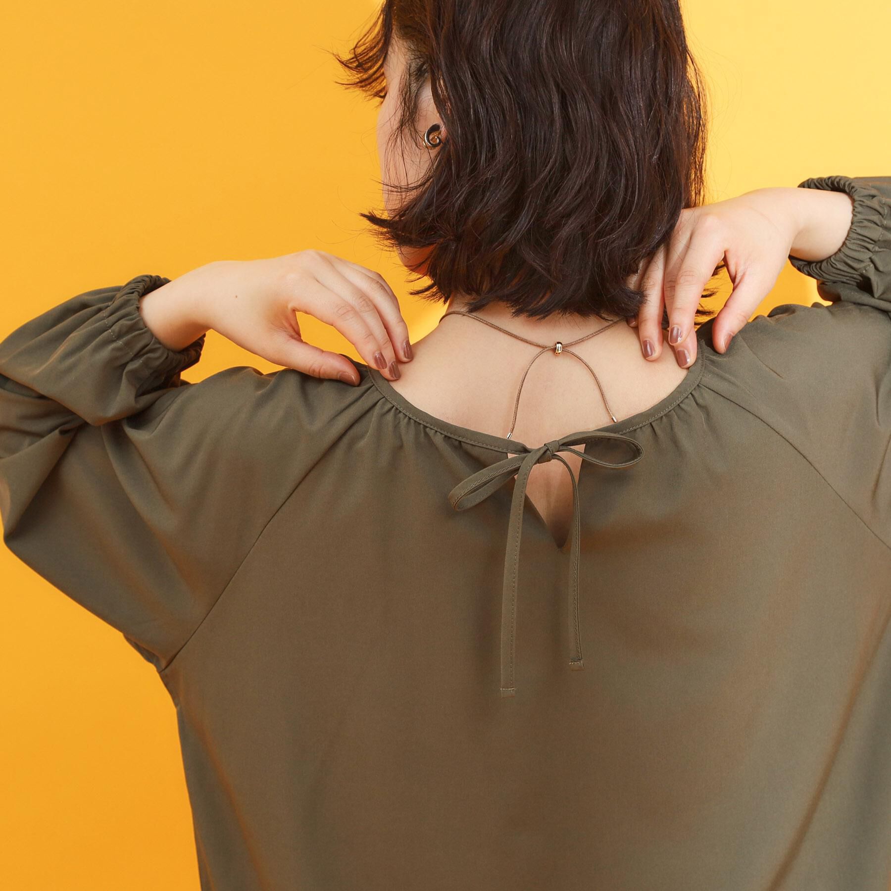 THE SHOP TK「【mizugiwa/ラッシュガード】ギャザーチュニック/前後2WAY/セットアップ可/接触冷感/UV」|シャツ・ブラウス|