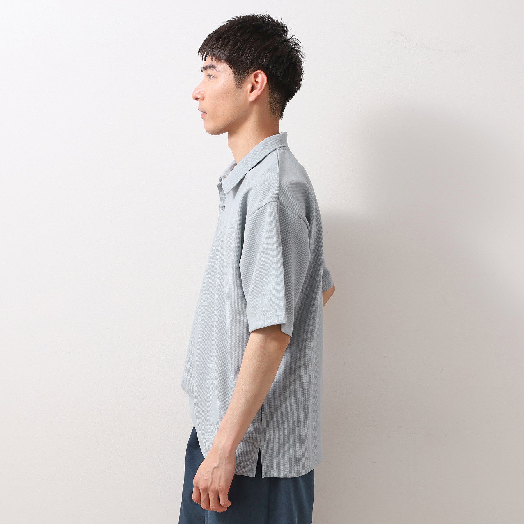 THE SHOP TK「ドライタッチカノコポロシャツ 【洗濯機OK/さらさら】」|ポロシャツ|