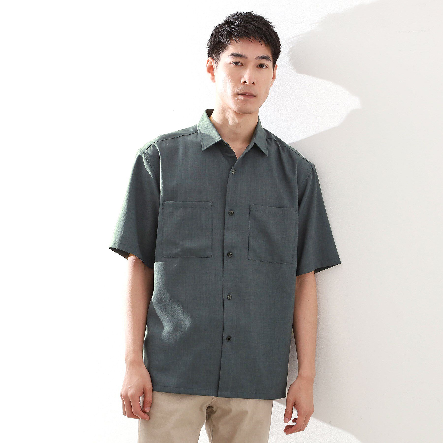 THE SHOP TK「【ご好評につき再入荷！】ドライポリシャツ　洗濯機OK」|シャツ・ブラウス|ブルー(092)