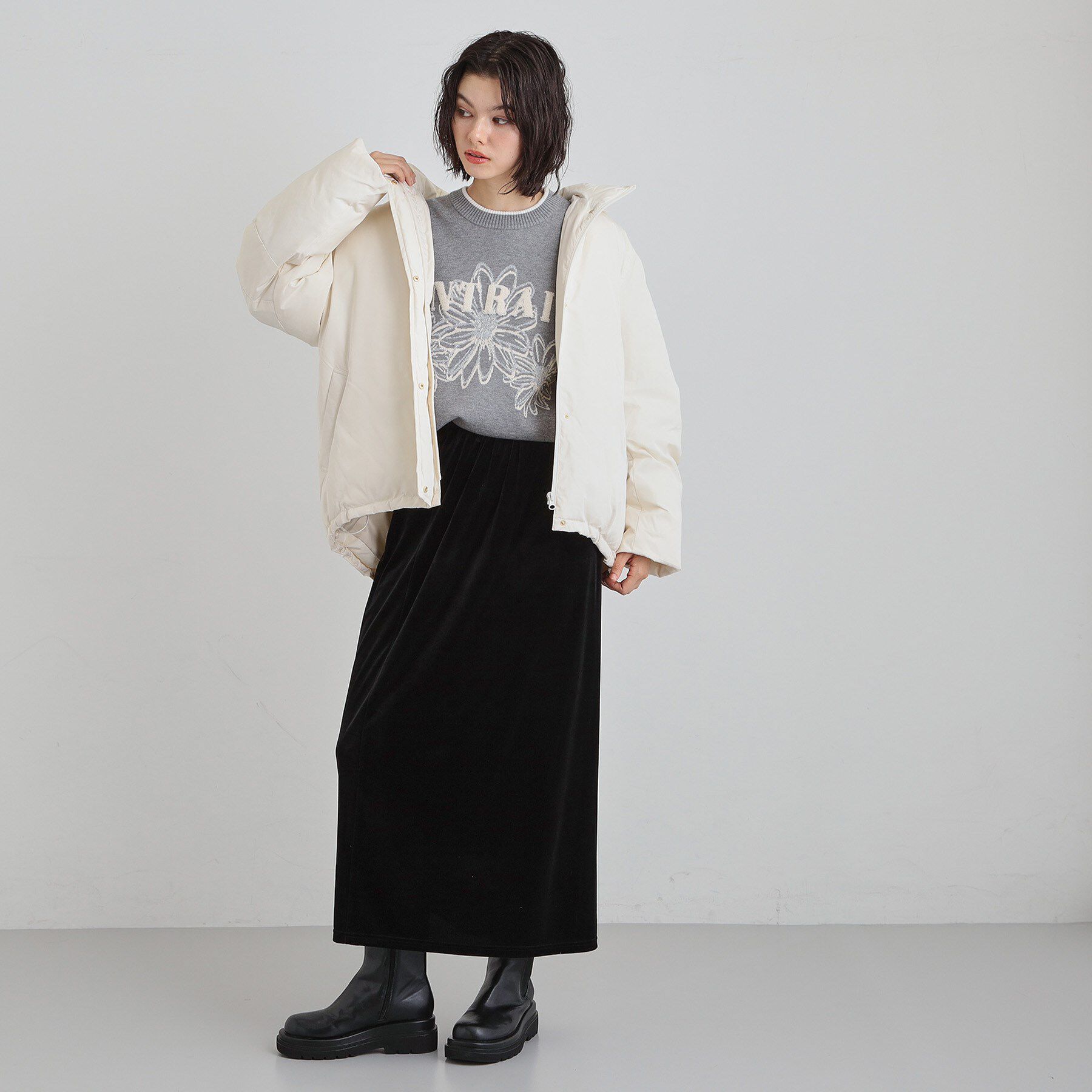 THE SHOP TK「【ぎゅっとされているような暖かさ】撥水中綿ブルゾン」|ダウン|