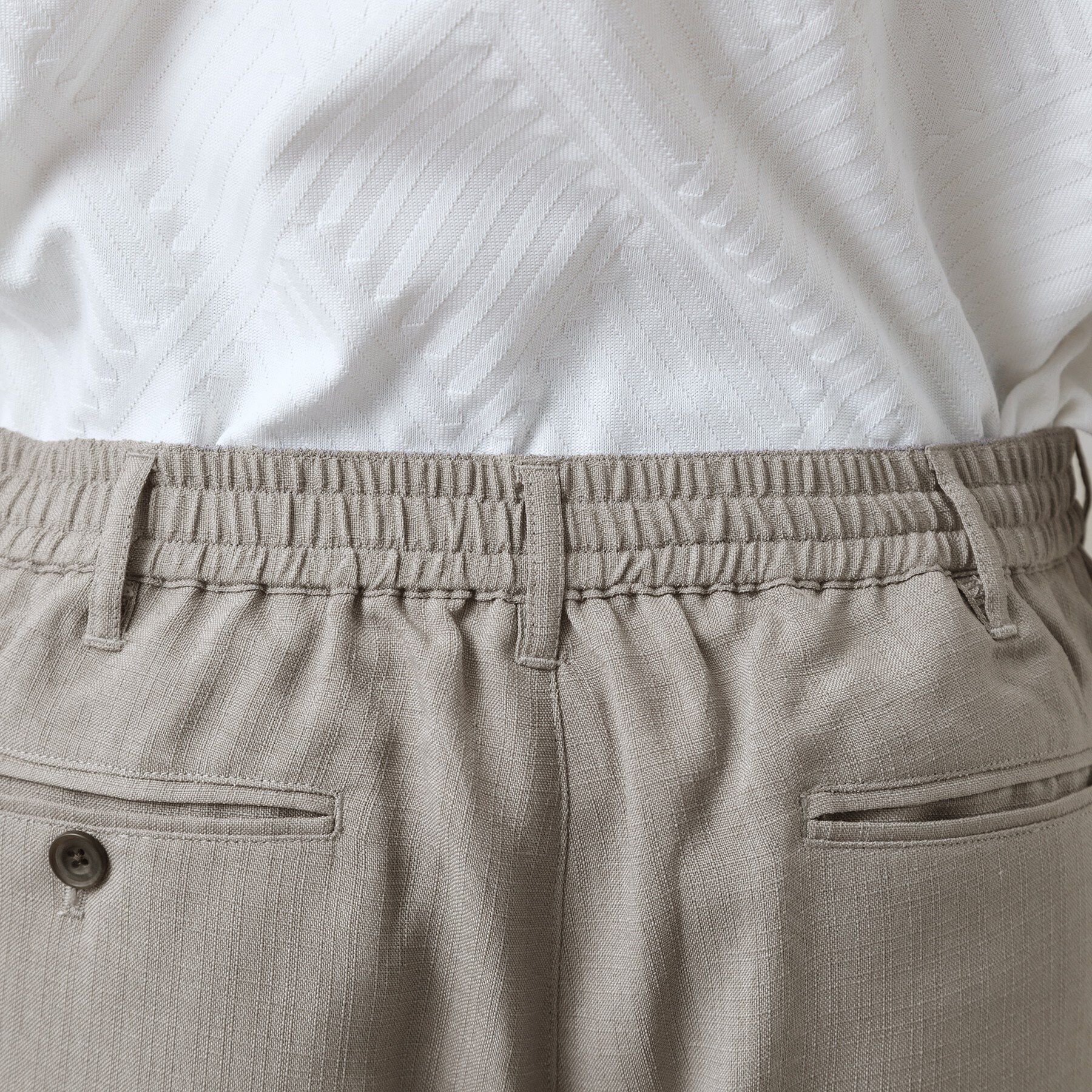 THE SHOP TK「【LINO FINE】リネンライク イージースラックス 吸水速乾/イージーケア/UVカット/洗濯機O」|その他|