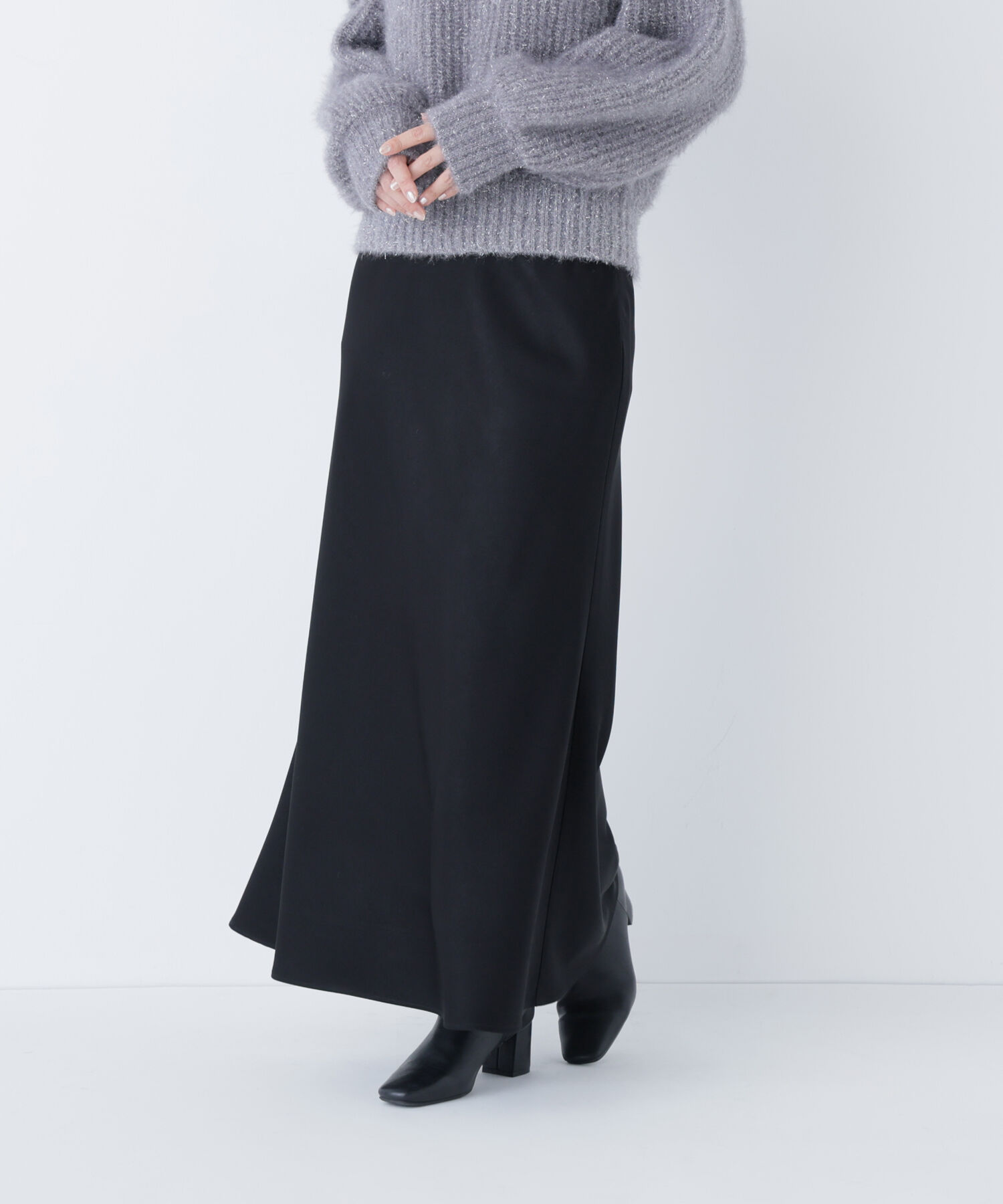  「バイアスサテンナロースカート」|スカート|