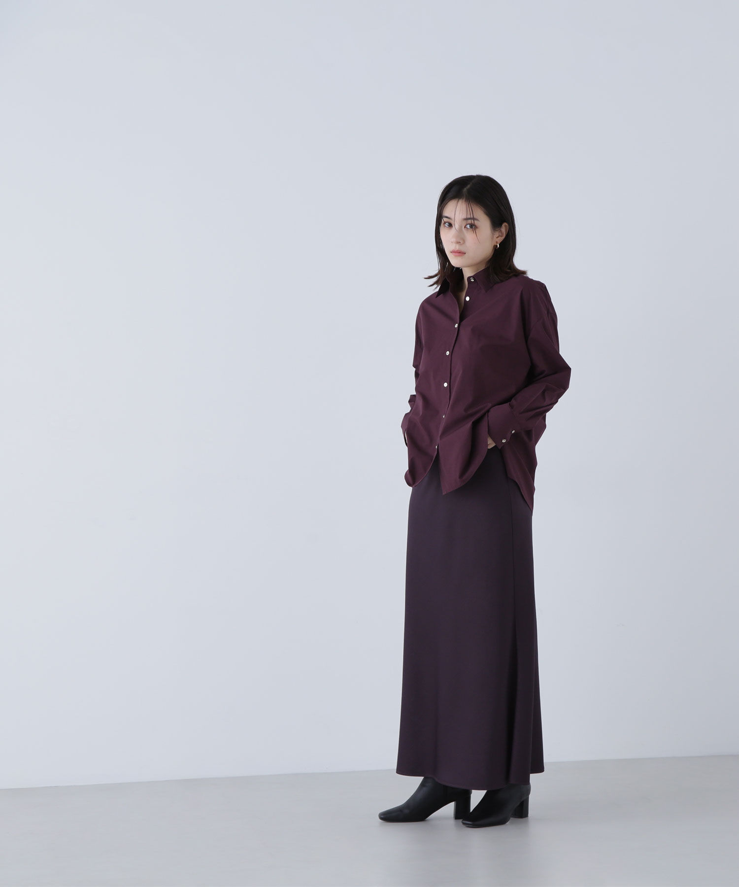  「バイアスサテンナロースカート」|スカート|